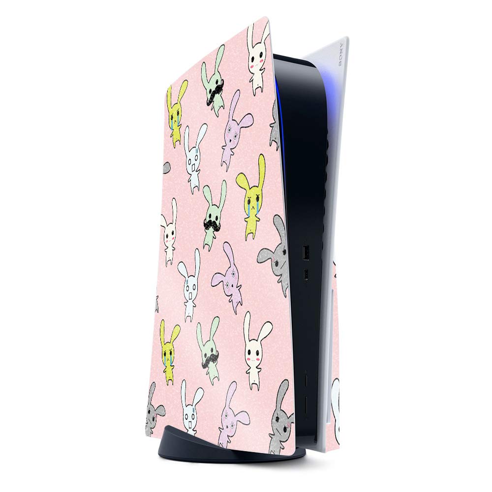 Glossy Glitter Skin for PS5 - Bunny Bunches | Protective & Durable | Gaming Decor