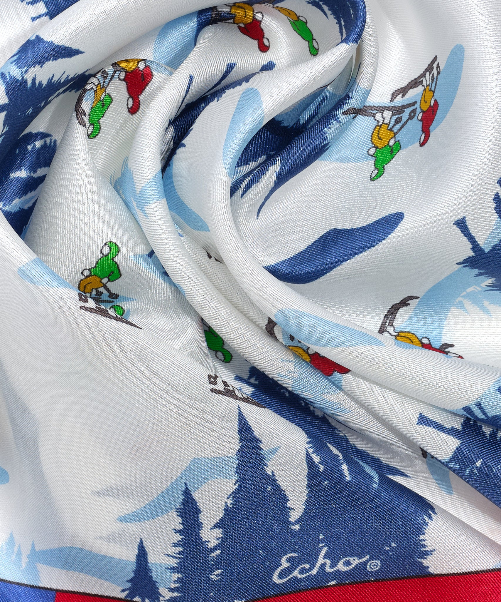 Hit The Slopes Silk Bandana - Soft & Stylish Winter Scarf for Skiing, Snowboarding & Outdoor Adventures