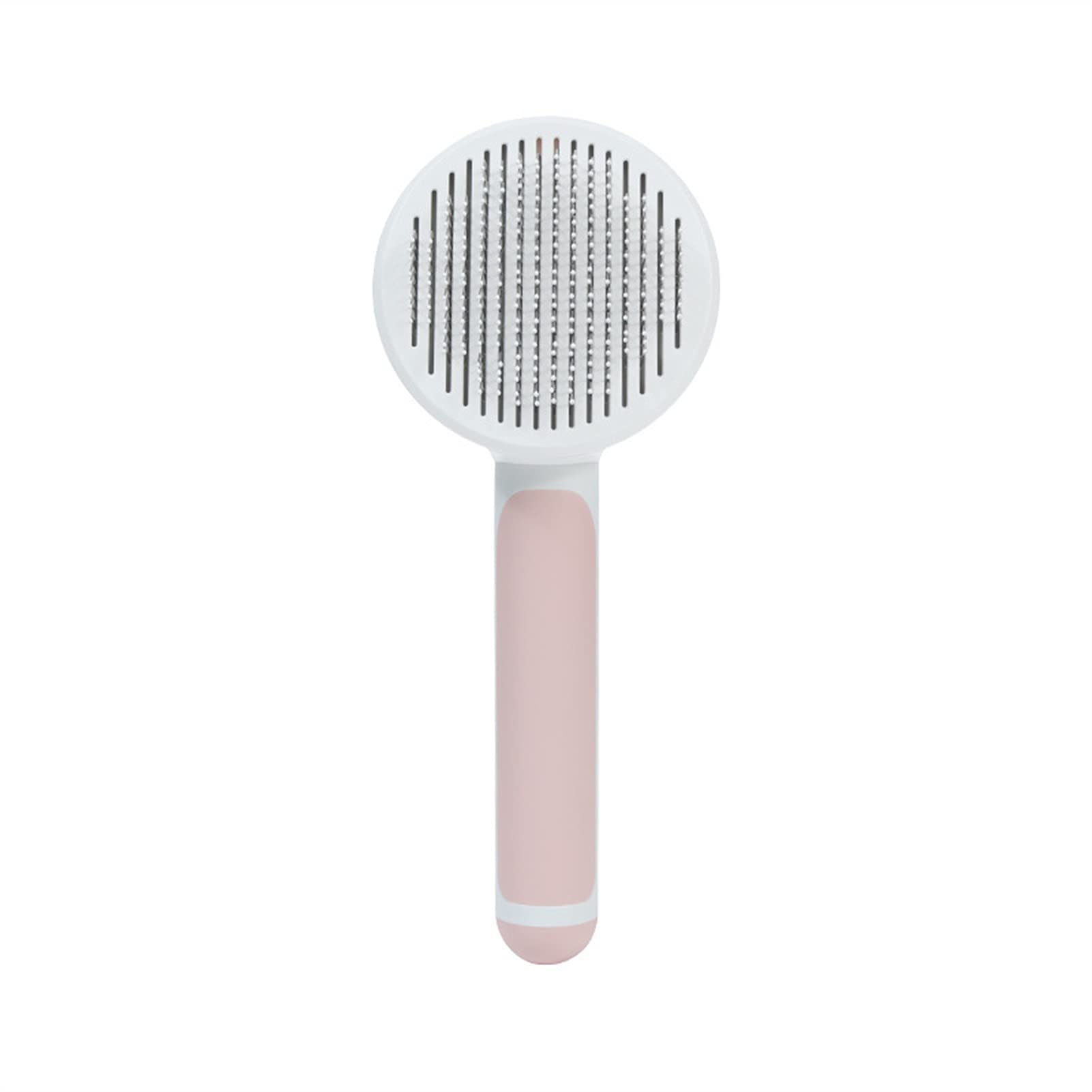 Self-Cleaning Slicker Brush for Dogs & Cats - Gentle Pet Grooming Brush Removes Tangles, Undercoat & Loose Hair | Massaging Bristles Improve Circulation | Durable & Portable Design (Pink) - Perfect for Daily Brushing, Shedding Season & Professional Pet Grooming