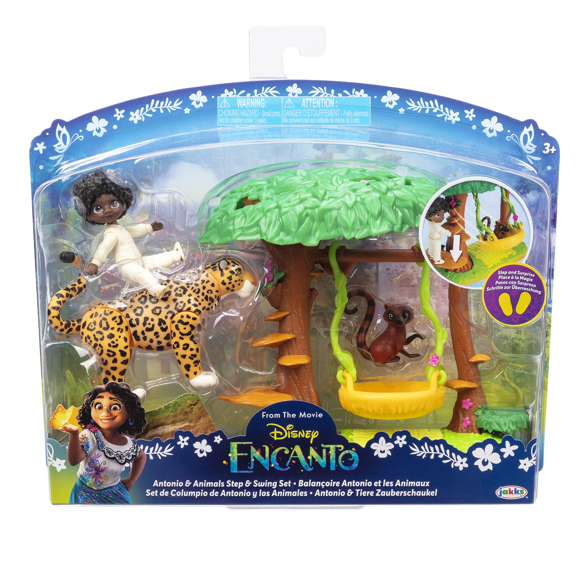 Disney Encanto Antonio's Animal Swing Playset with Jaguar Figure - Interactive Toy for Kids, Perfect Gift for Disney Fans | Great for Pretend Play, Birthday Parties & Collectors
