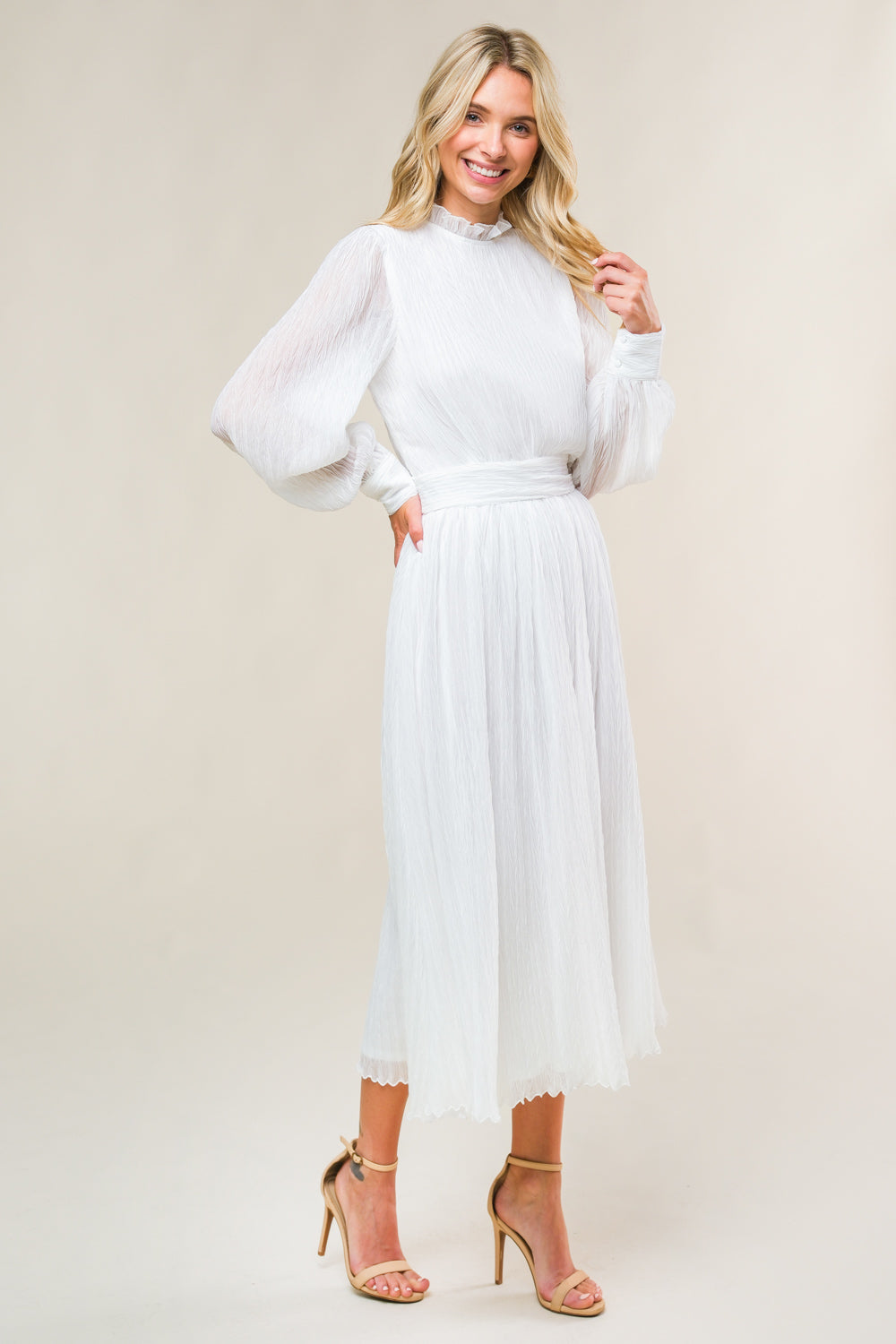 Forever Waiting Woven Midi Dress - Flowy Boho Summer Dress for Women, Beach Vacation & Date Night Outfits