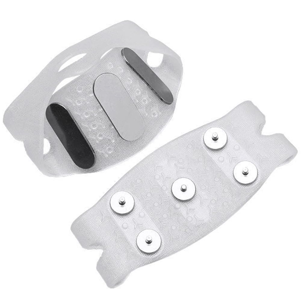 GT05 Non-Slip Ice & Snow Cleats for Shoes & Boots - Stretchable Slip-On Traction Grips with Secure No-Studs Design | Perfect for Winter Hiking, Walking Dogs & Outdoor Activities on Icy Surfaces