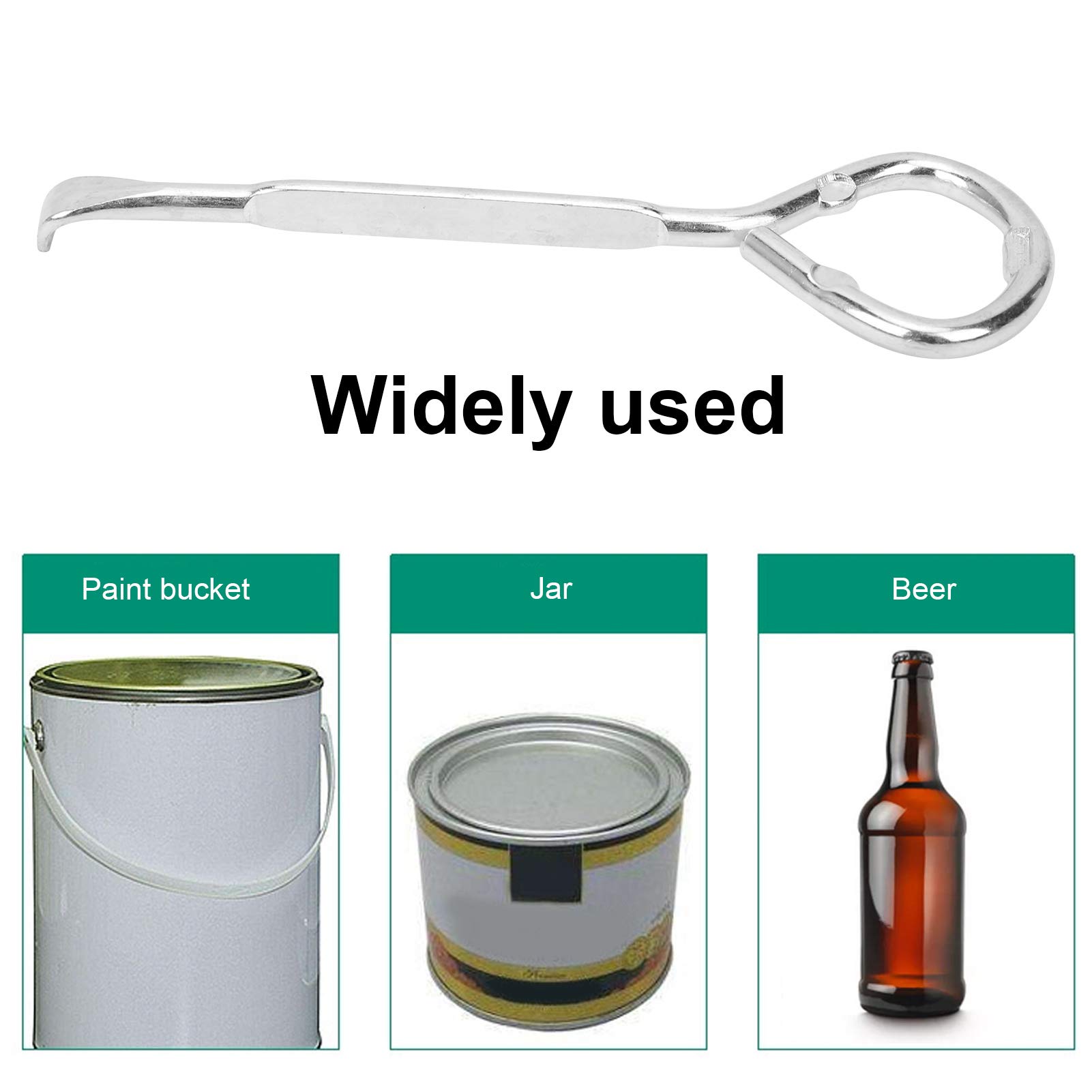 Premium Manual Can Opener - Heavy Duty M10 Steel Paint Can Opener Tool (12 Pack) for Paint Buckets, Beer Cans & Food Cans | Durable Kitchen & Workshop Accessory for Home, Restaurant & DIY Projects
