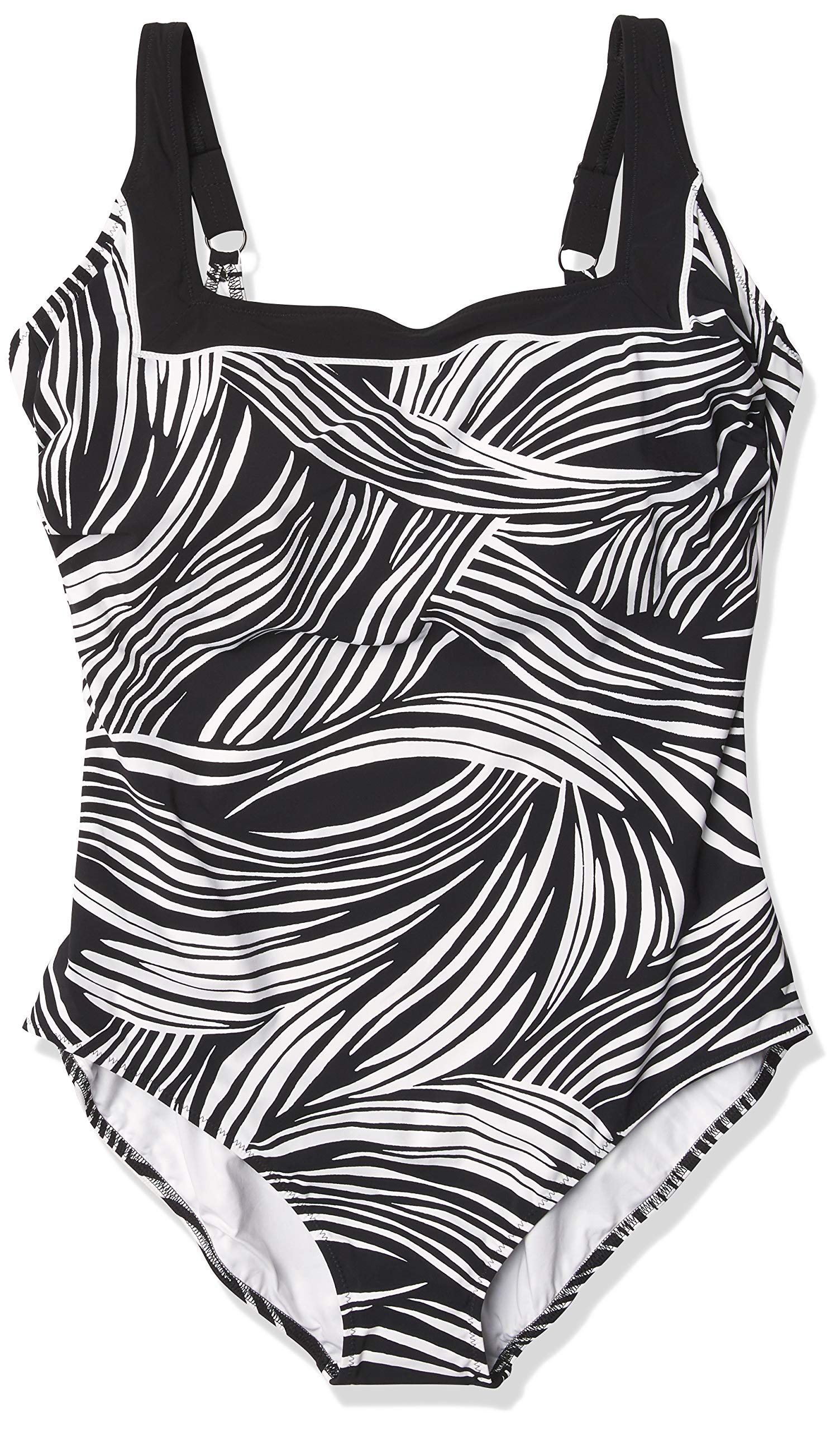 Gottex Women's Square Neck One Piece Swimsuit - Tummy Control Bathing Suit for Women, High Waisted Swimwear for Beach, Pool & Vacation
