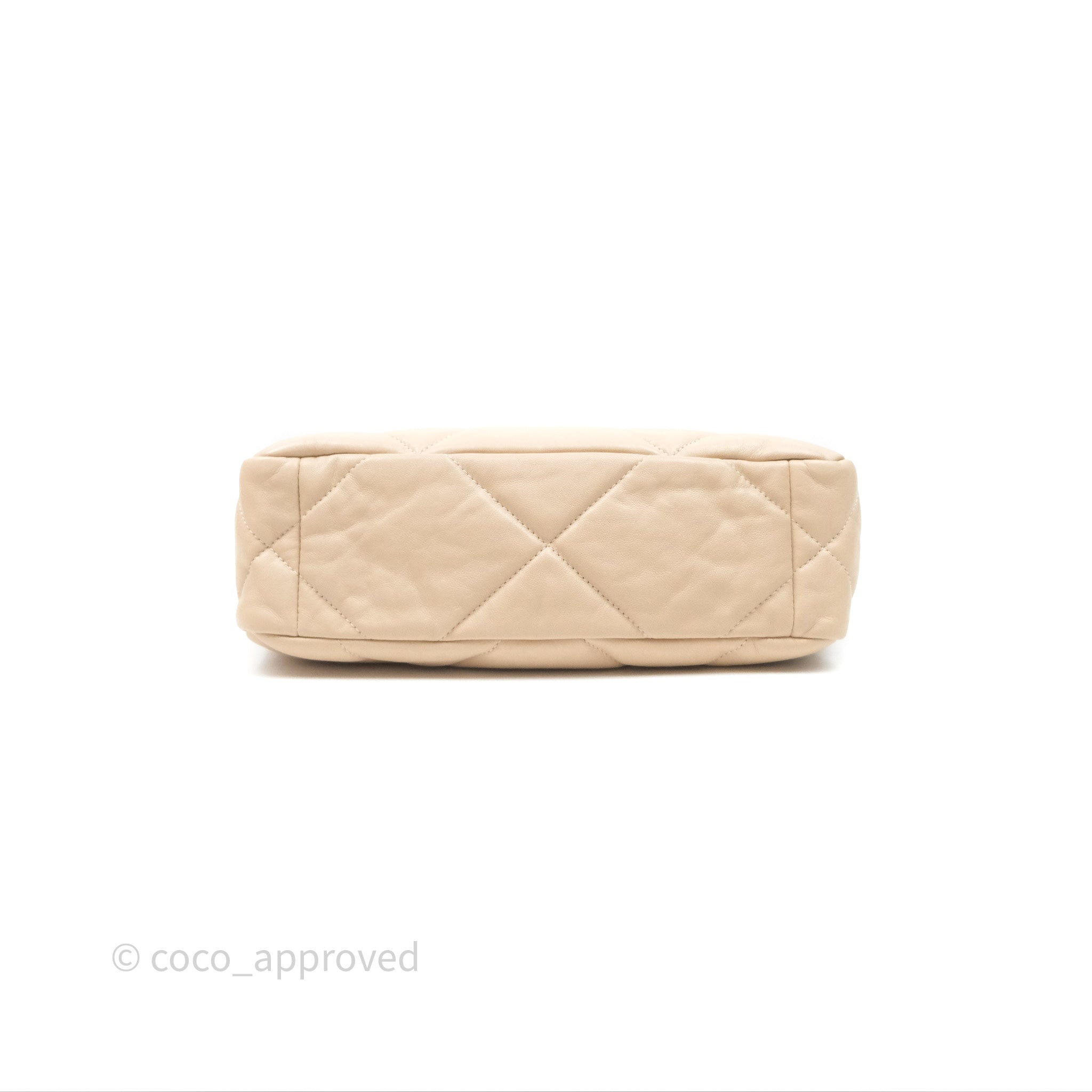 Chanel 19 Small Beige Mixed Hardware Flap Bag - Luxury Designer Handbag for Women | Perfect for Everyday Use, Office & Special Occasions