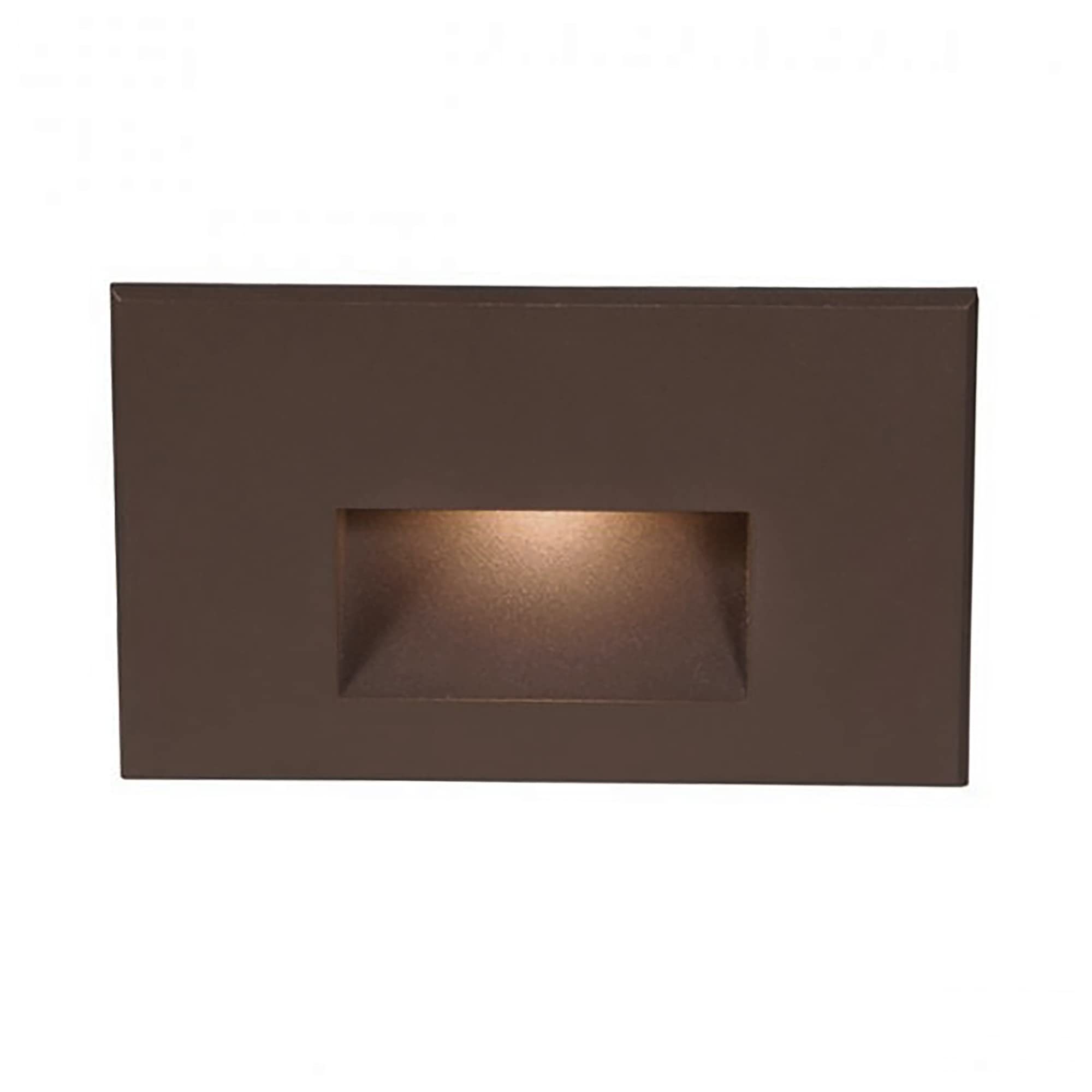 WAC Landscape Lighting - LEDme 120V LED Horizontal Step & Wall Light for Indoor/Outdoor Use, 3000K Warm White, Bronze Finish - Perfect for Pathways, Garden Steps & Patio Illumination