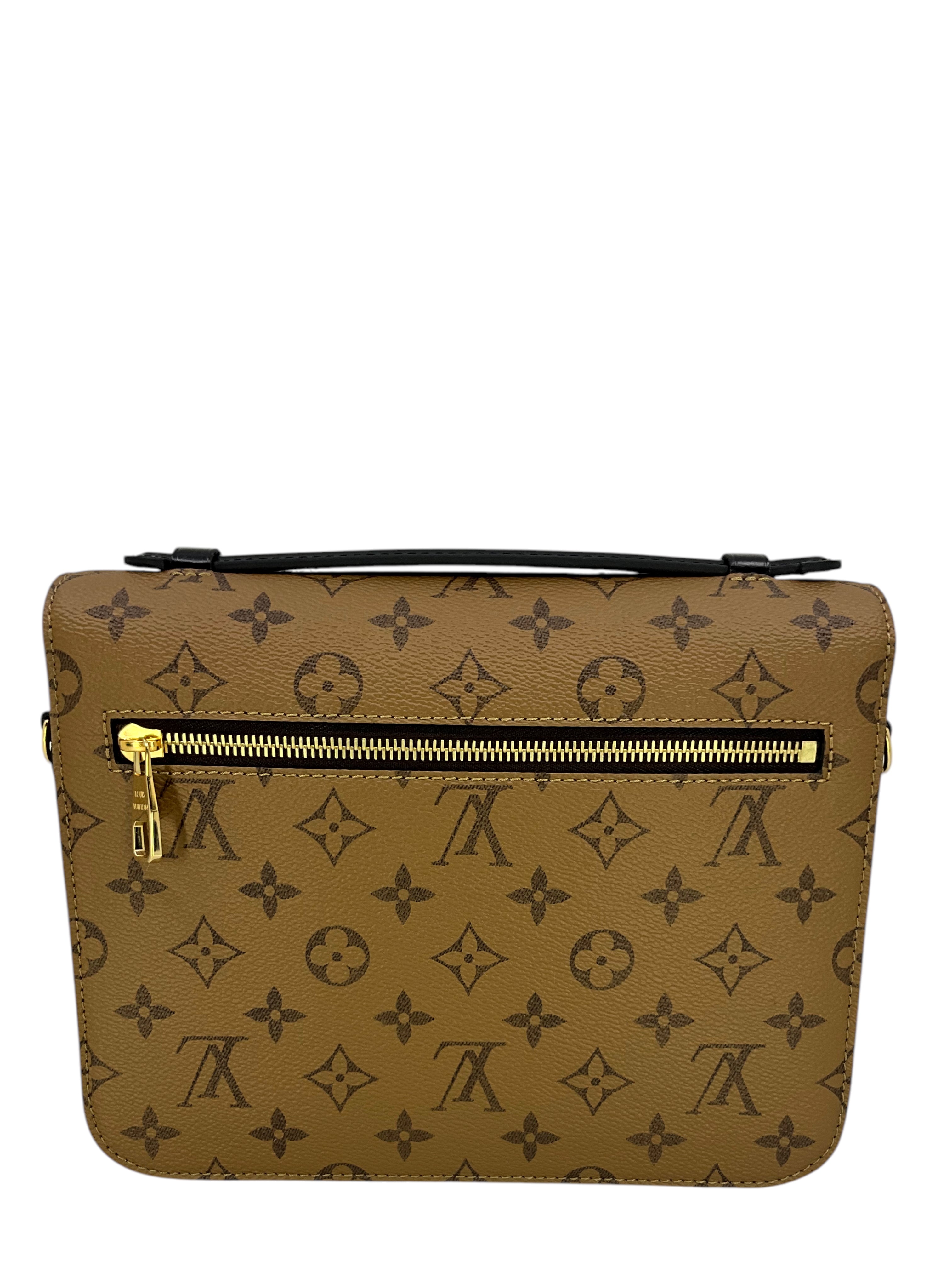 Authentic Louis Vuitton Reverse Monogram Pochette Metis Crossbody Bag - New Luxury Handbag for Women, Perfect for Work, Travel & Everyday Use