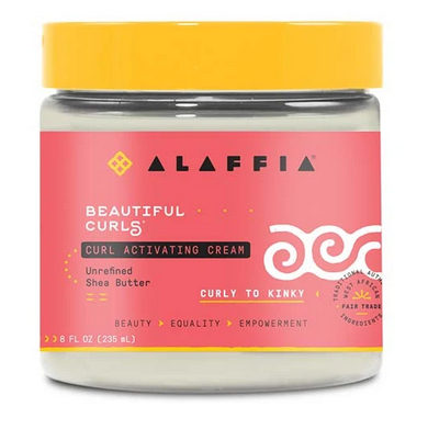 ALAFFIA Beautiful Curls Curl Defining Cream - 8oz for Natural Hair Hydration & Frizz Control | Perfect for Daily Styling & Enhancing Curls