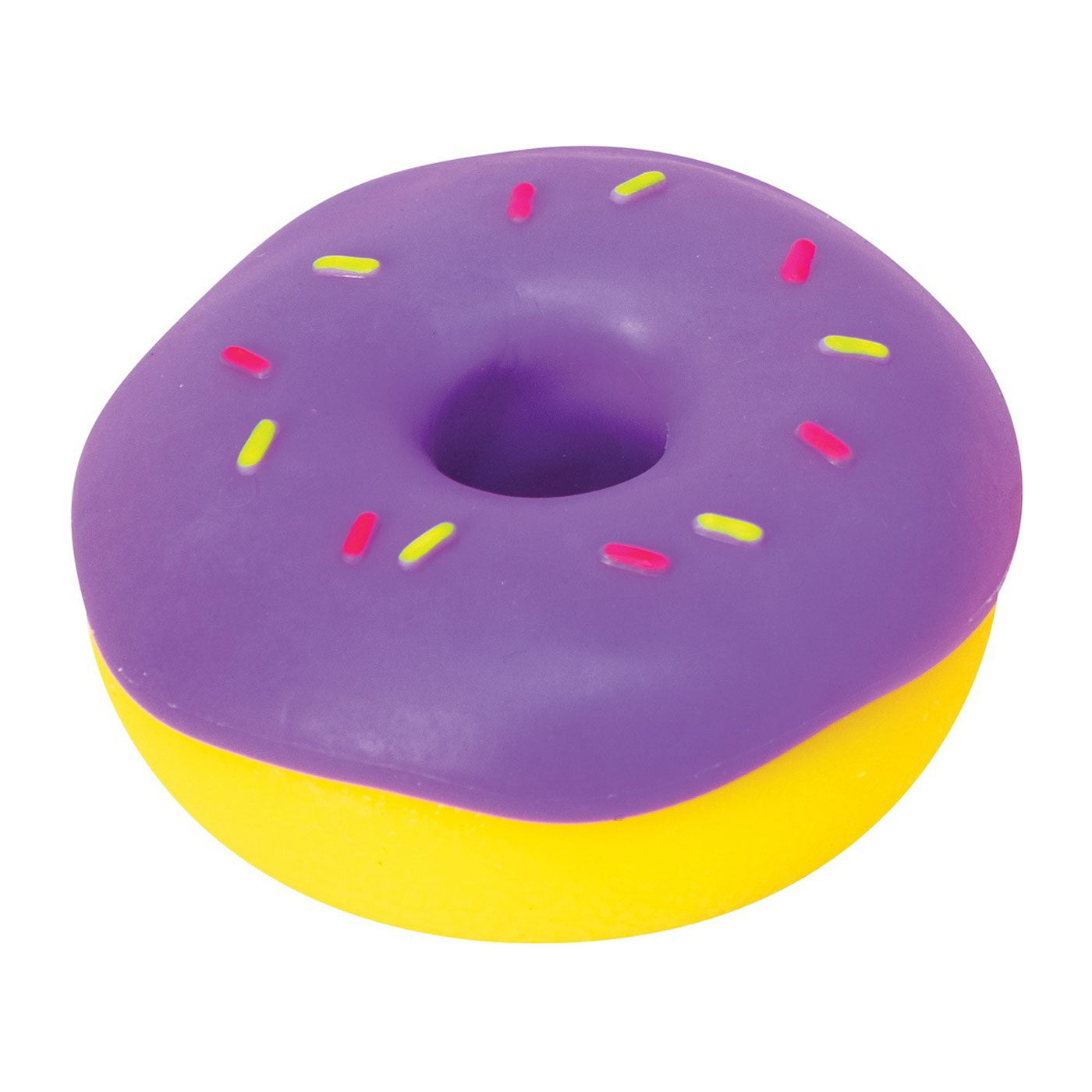 Yellow with Purple Frosting and Sprinkles - FINAL SALE
