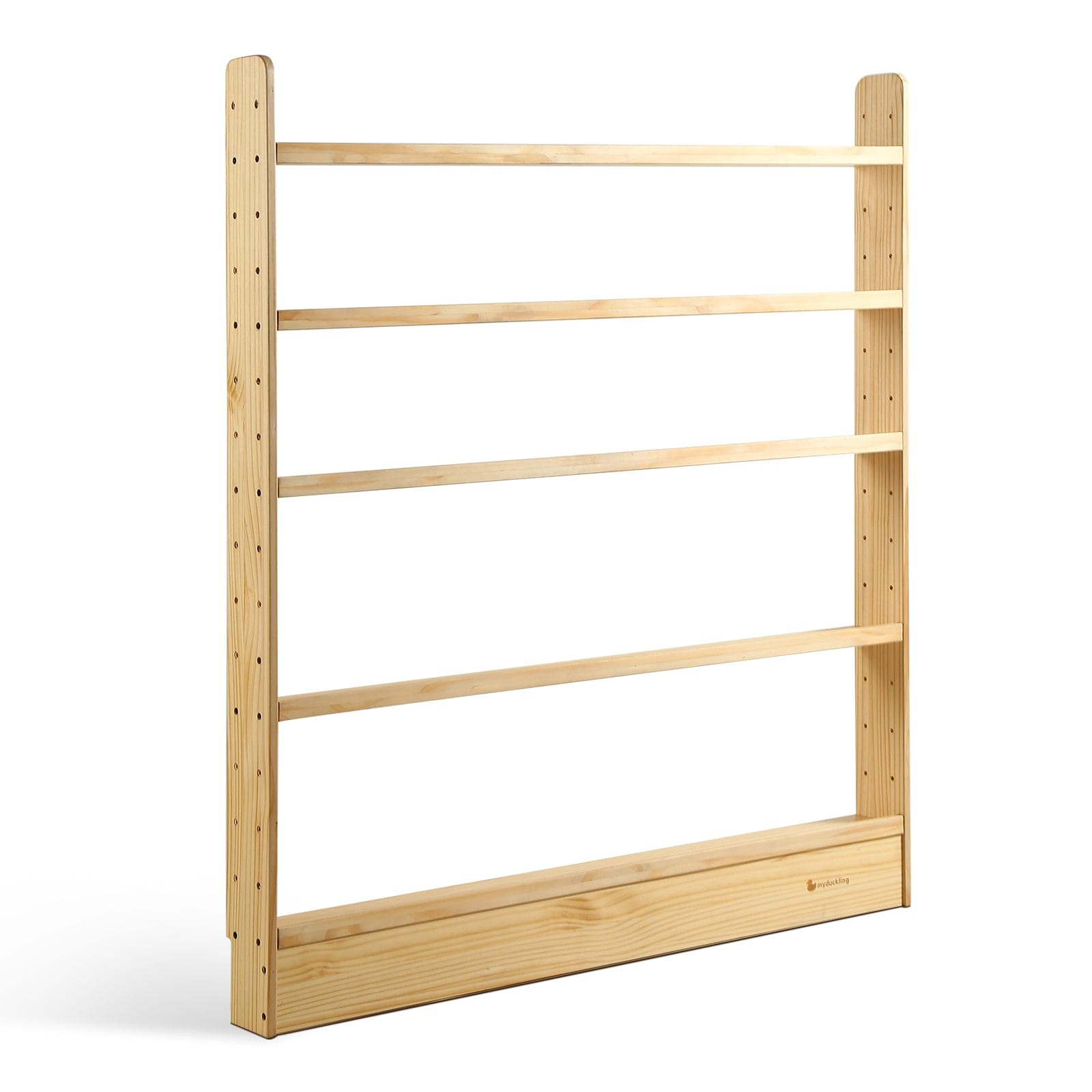 5-Tier Adjustable Solid Wood Bookshelf - Sturdy & Modern Home Office Storage for Books, Decor, and Organizing - Perfect for Living Room, Bedroom, or Study