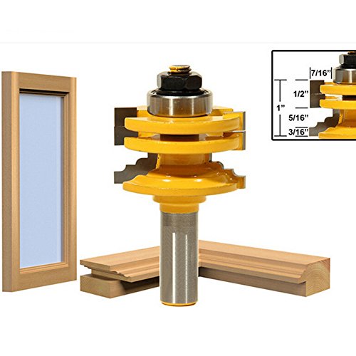 1/2 Inch Shank Wood Milling Cutter - Classical Ogee Door Router Bit for Woodworking, DIY Projects & Cabinet Making - Perfect for Door Edging, Trim Work & Decorative Wood Carving