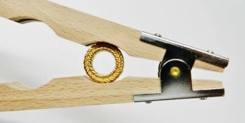 JTS Ring Holder Tool - Wooden Jewelry Making Hand Clamp for Ring Grinding & Polishing - Perfect for Jewelers, DIY Crafters & Metalworking Enthusiasts
