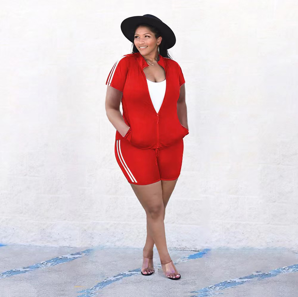 Printed Zip Up Tracksuit for Women - Plus Size Comfortable Jogging Suit | Perfect for Gym, Yoga & Casual Wear