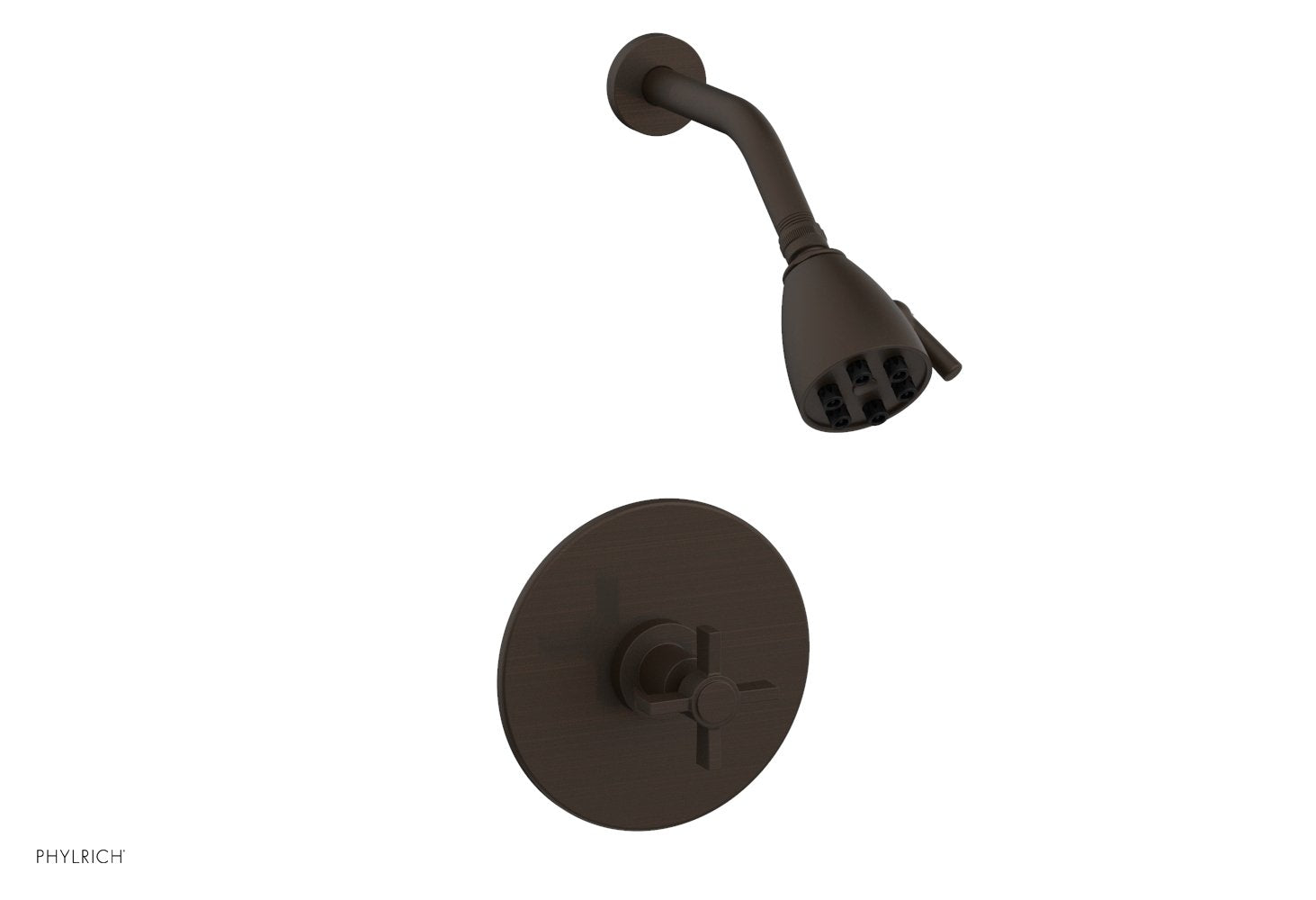 BASIC Pressure Balance Shower Set with Blade Cross Handle DPB3137 - Perfect for Modern Bathrooms & Spa-Like Shower Experience