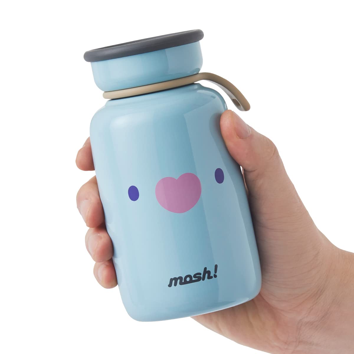 BT21 MANG Character Mini Stainless Steel Tumbler - 16oz Insulated Travel Mug for Hot & Cold Drinks - Perfect for Office, Gym, and Outdoor Activities