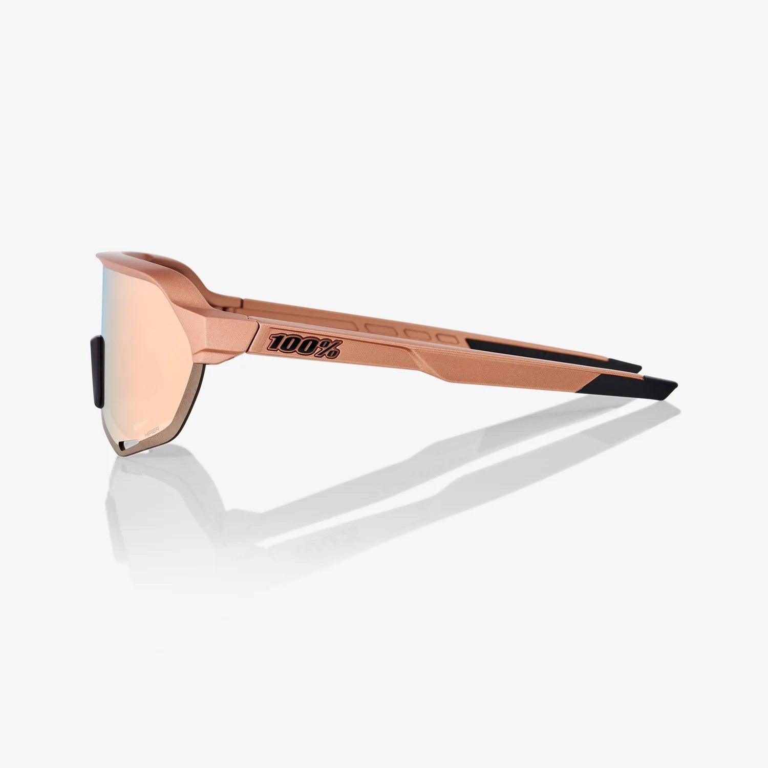 100% UV Protection Polarized Sunglasses S2 Matte Copper Chromium Frame with HiPER Copper Mirror Lens - Stylish Outdoor Sports & Driving Shades