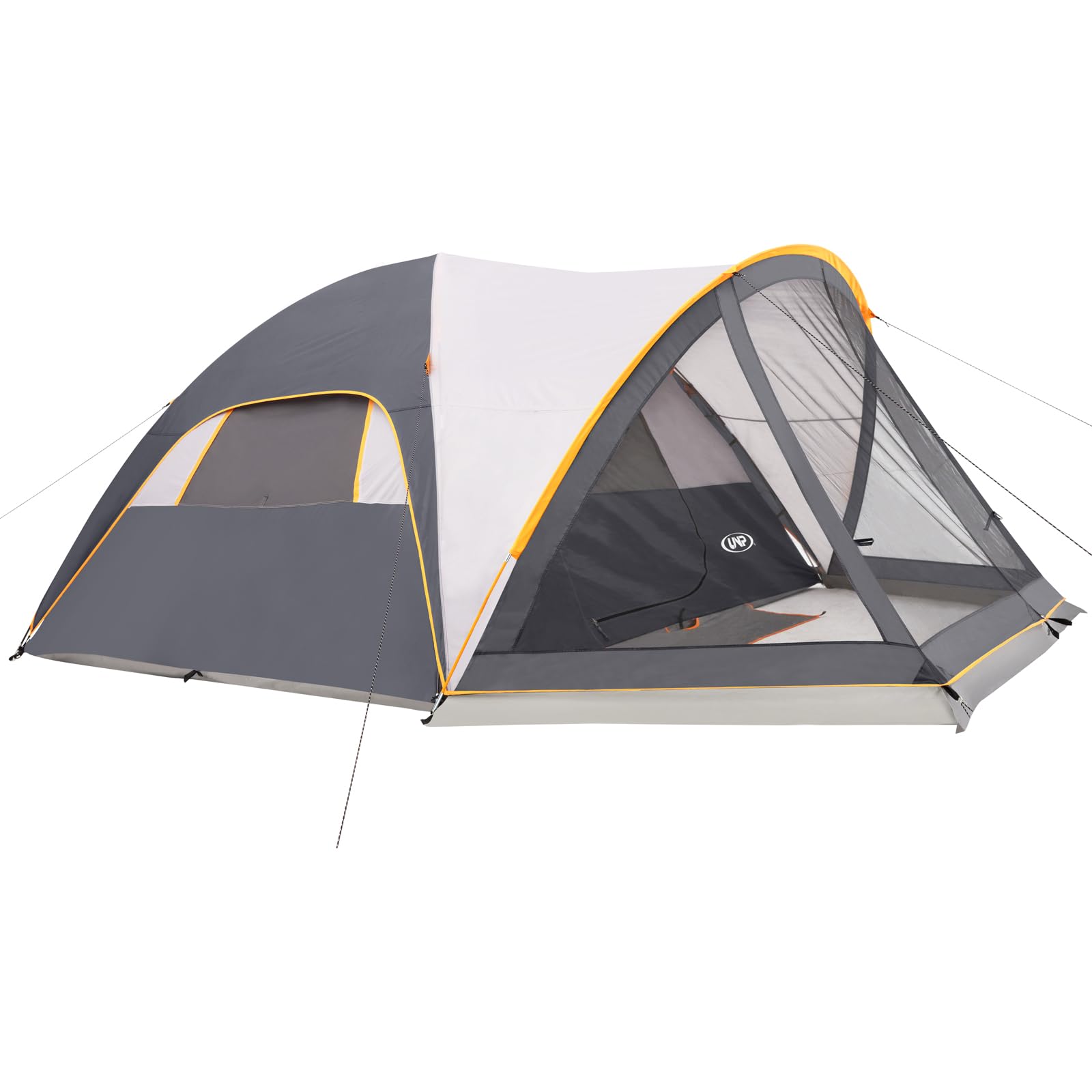 UNP 6-Person Camping Tent with Screen Room - Portable Family Dome Tent for Outdoor Adventures, 14'x11'x72'' - Perfect for Backpacking, Beach Trips & Family Camping