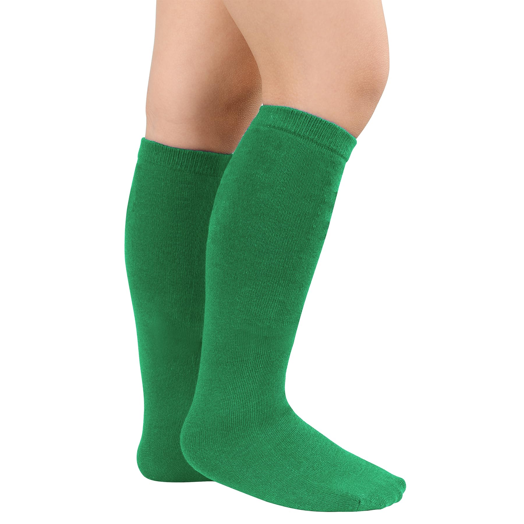 Zando Kids Soccer Socks - Baseball & Softball Knee High Socks for Girls (3-12 Years) - Breathable Cotton, Seamless Design - Perfect for Sports, School & Playtime Activities
