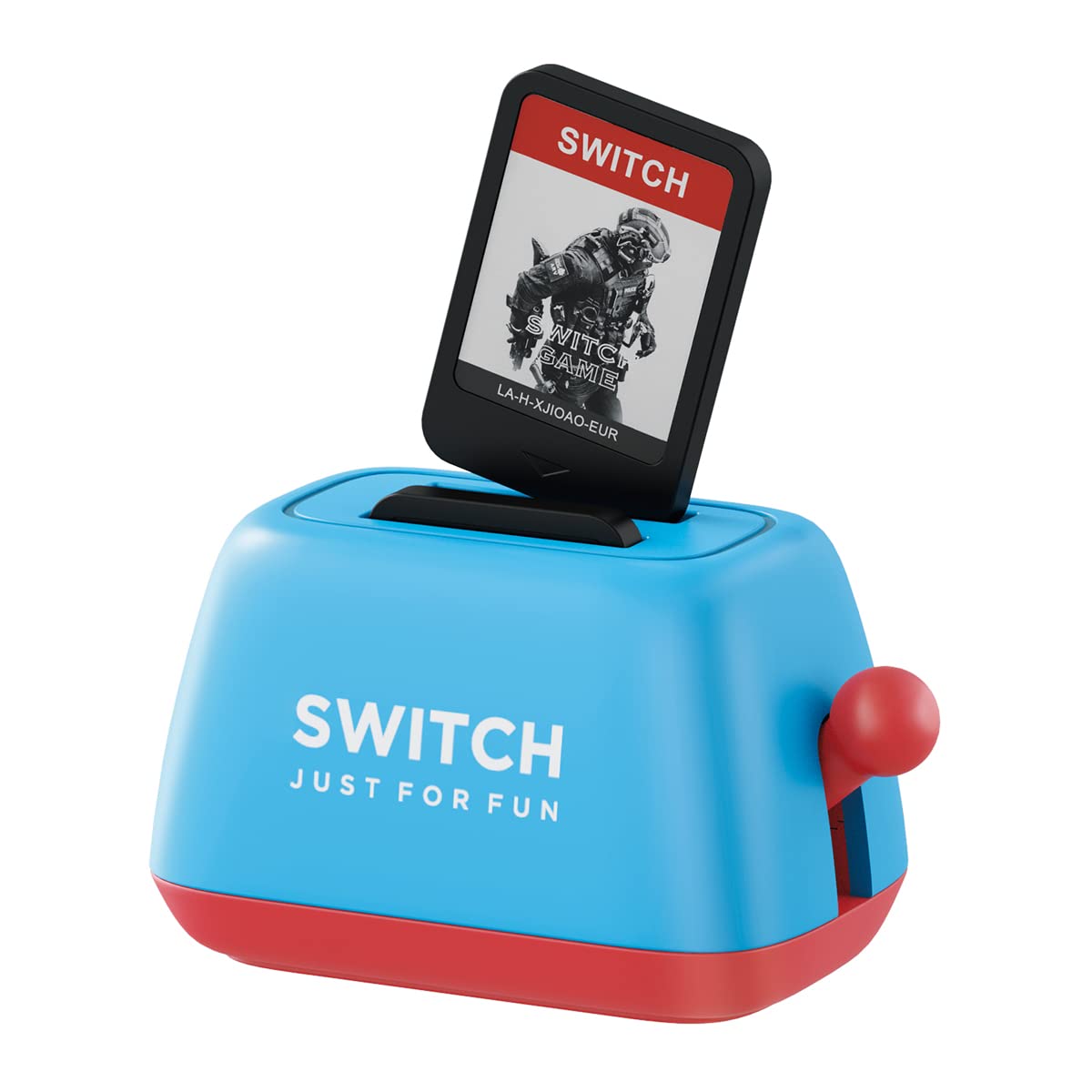Hagibis Nintendo Switch Game Case - Compatible with Switch Game Cards, Portable Toaster Design Storage Holder for 2 Game Cartridges (Blue) - Perfect for Travel & Gaming On-The-Go