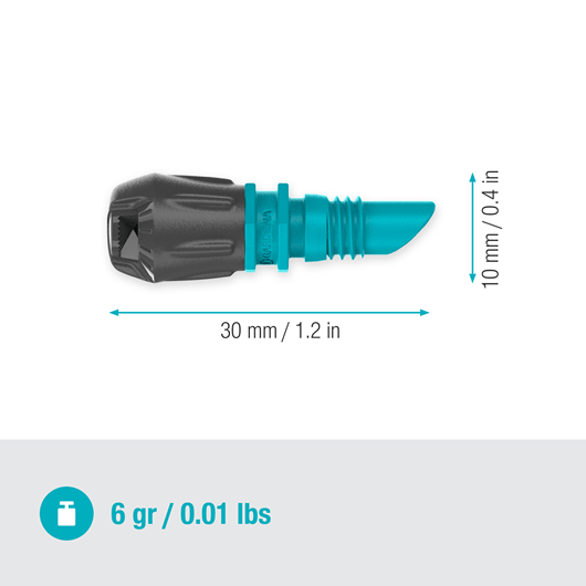 Gardena 90° Spray Nozzle - Heavy Duty Adjustable Water Hose Nozzle for Garden, Lawn & Car Washing (Model 13320) | Perfect for Outdoor Cleaning, Plant Watering & Pressure Washing