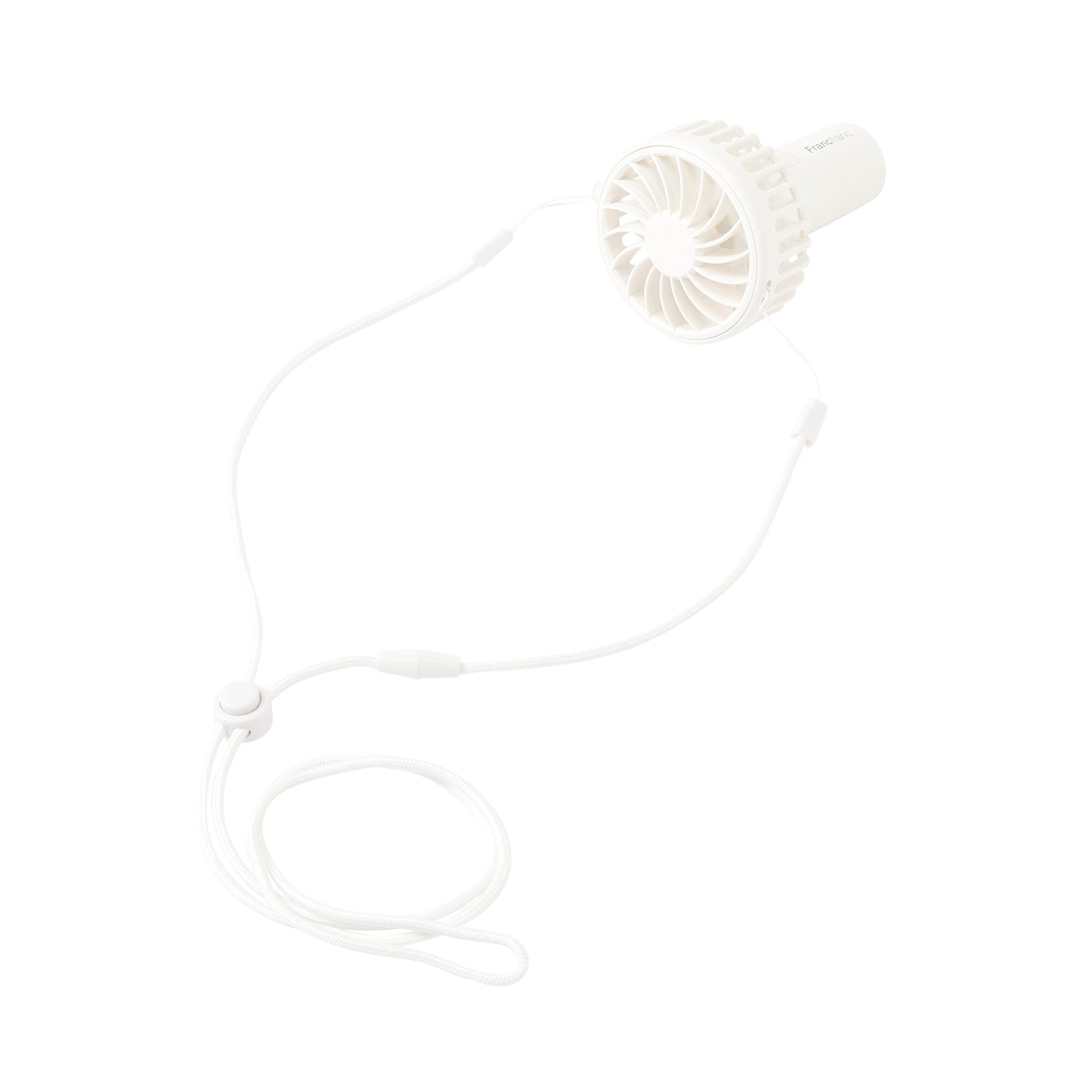 FRAIS Mini Portable Fan - USB Rechargeable, Ultra Quiet, 3 Speeds, White - Perfect for Office, Home, Travel & Outdoor Use