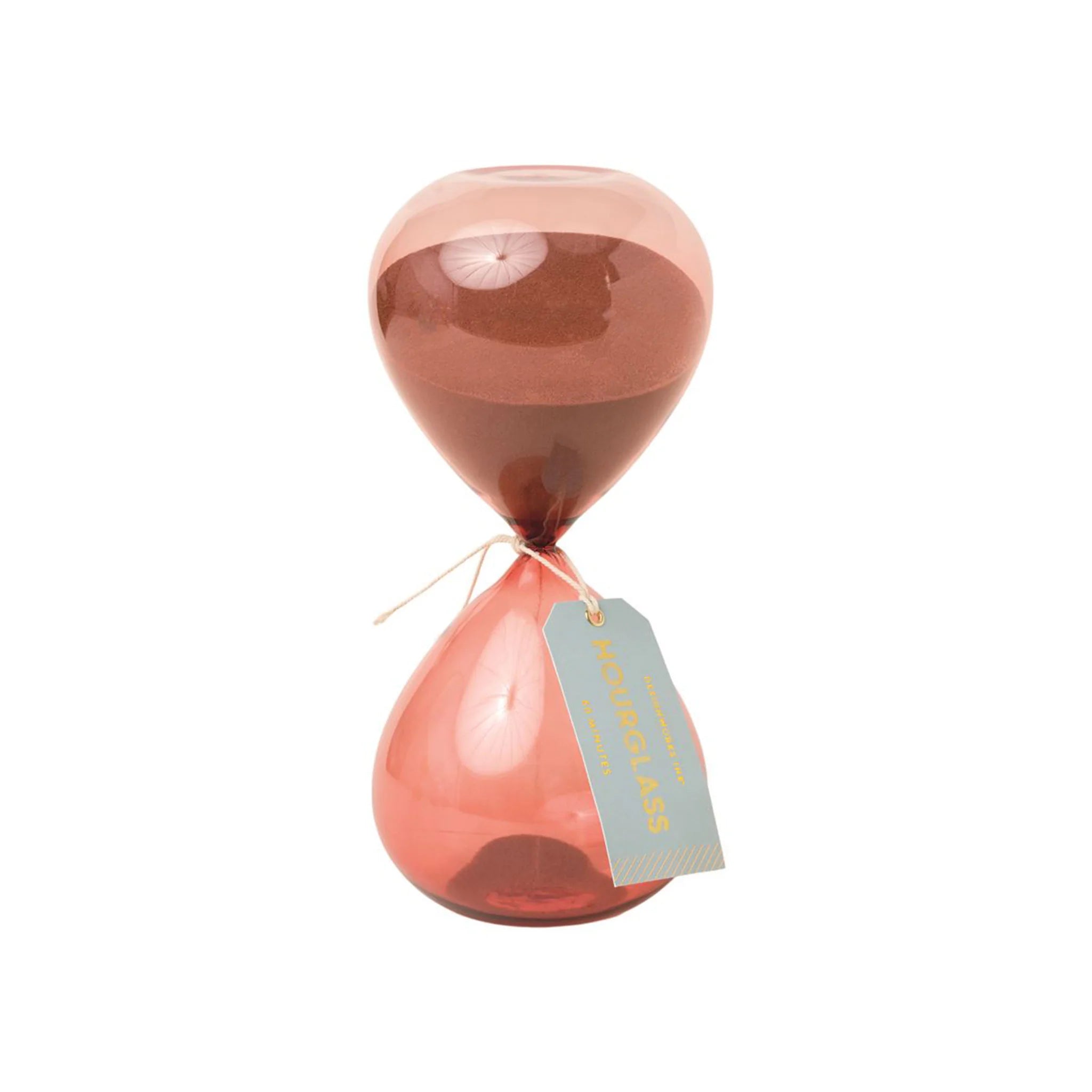 Designworks 60 Minute Hourglass Timer - Classic Sand Timer for Kitchen, Classroom, Yoga & Meditation - Perfect for Cooking, Games, Study & Productivity