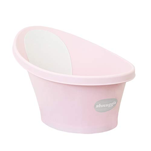 Baby Bath Tub with Backrest & Bum Bump Support - Soft & Safe Newborn Bathing Essentials (Rose Pink) | Perfect for Infant Bath Time, New Parent Gifts & Nursery Essentials