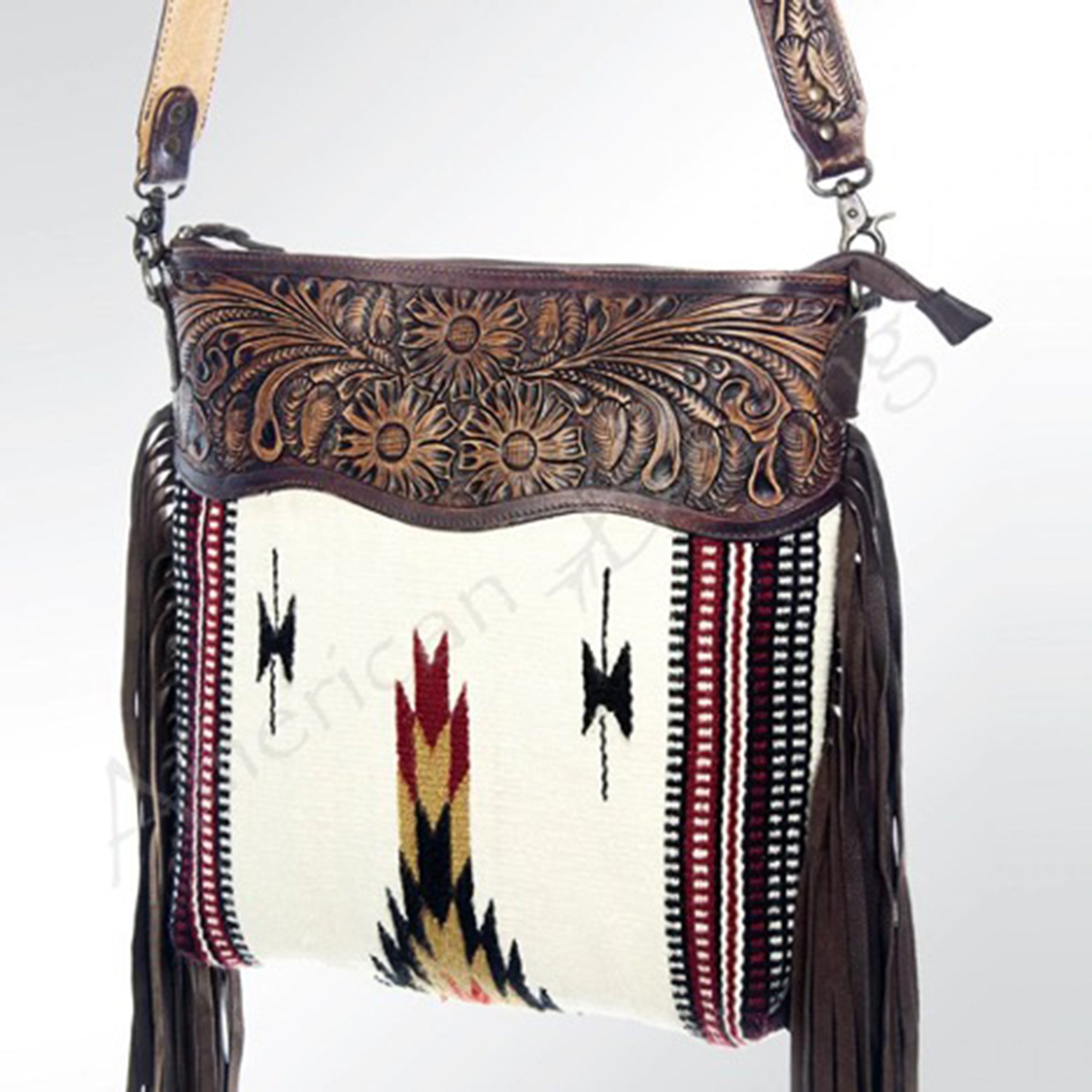 American Darling Conceal Carry Blanket Fringe Purse - Stylish & Functional Crossbody Bag for Women | Perfect for Travel, Shopping & Everyday Use