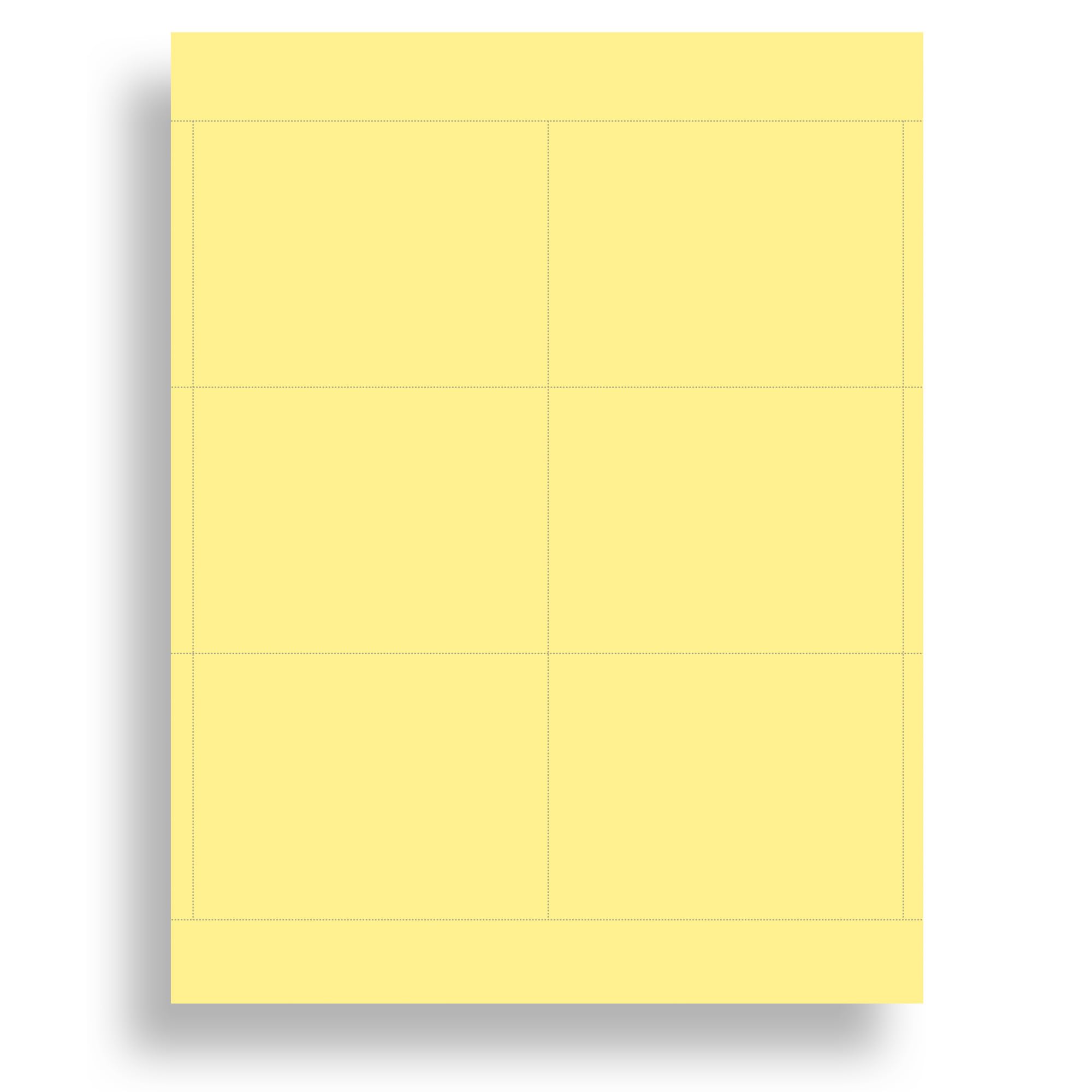 Pastel Yellow 3x4 Name Badge Inserts - 6 per Page Printable Name Tags for Inkjet & Laser Printers - 25 Sheets (150 Refills) - Perfect for Office, Events, Conferences & School ID Cards