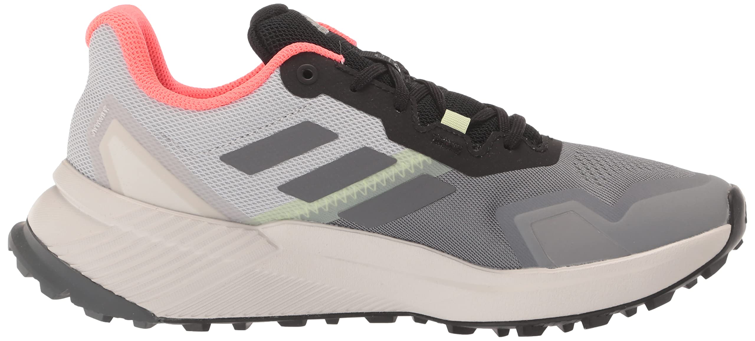 Adidas Women's Terrex Soulstride Trail Running Shoes - Lightweight & Durable for Hiking & Outdoor Adventures - Grey/Grey/Turbo - Size 8.5 - Perfect for Trail Running, Hiking & Outdoor Fitness Activities