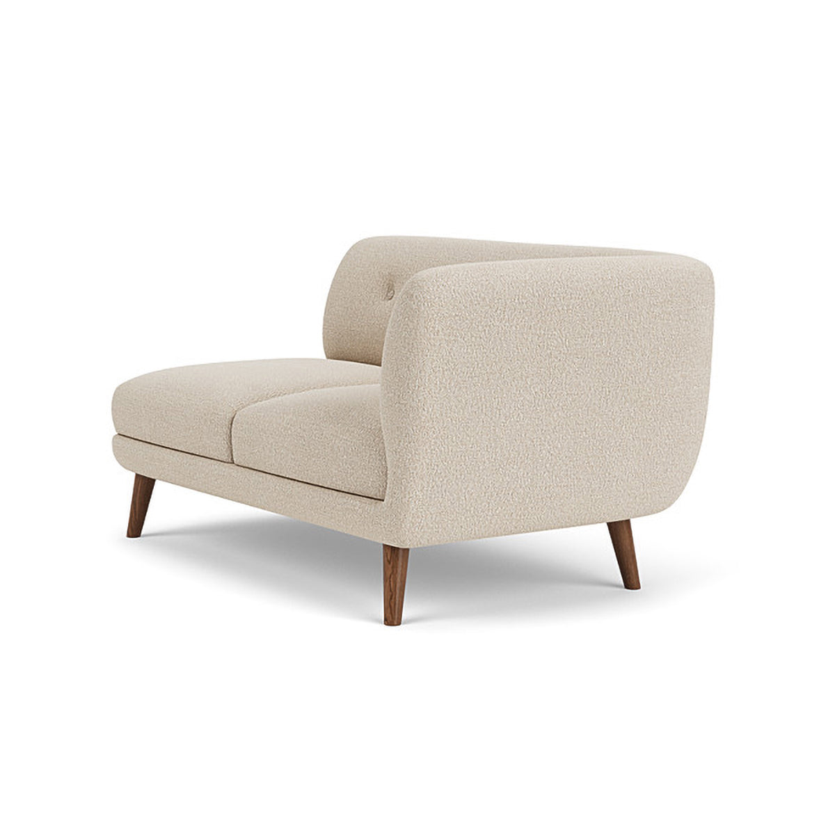 Alfred Boucle Right 2 Seater Modular Sofa - Modern Comfortable Sectional Couch for Living Room, Lounge & Small Spaces
