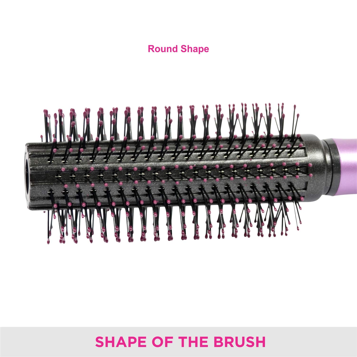 Vega Round Hair Brush with Detangling Comb - Best Volumizing & Styling Brush for Men & Women (E18-RB) - Perfect for Salon-Quality Blowouts & Everyday Hair Care