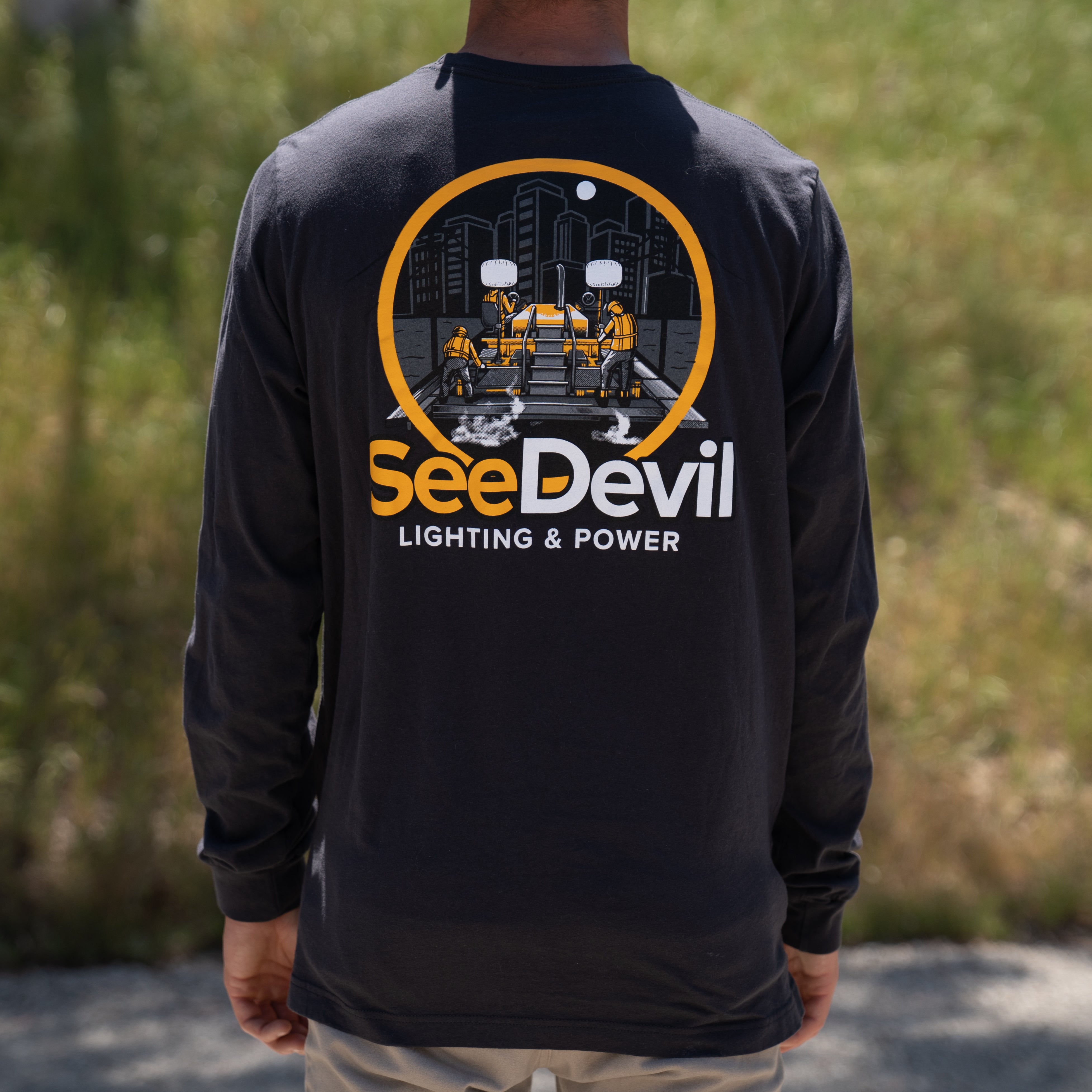 Premium SD Paver Long Sleeve T-Shirt for Men - Comfortable Workwear for Construction & Landscaping Professionals - Ideal for Outdoor Jobs & Heavy-Duty Activities