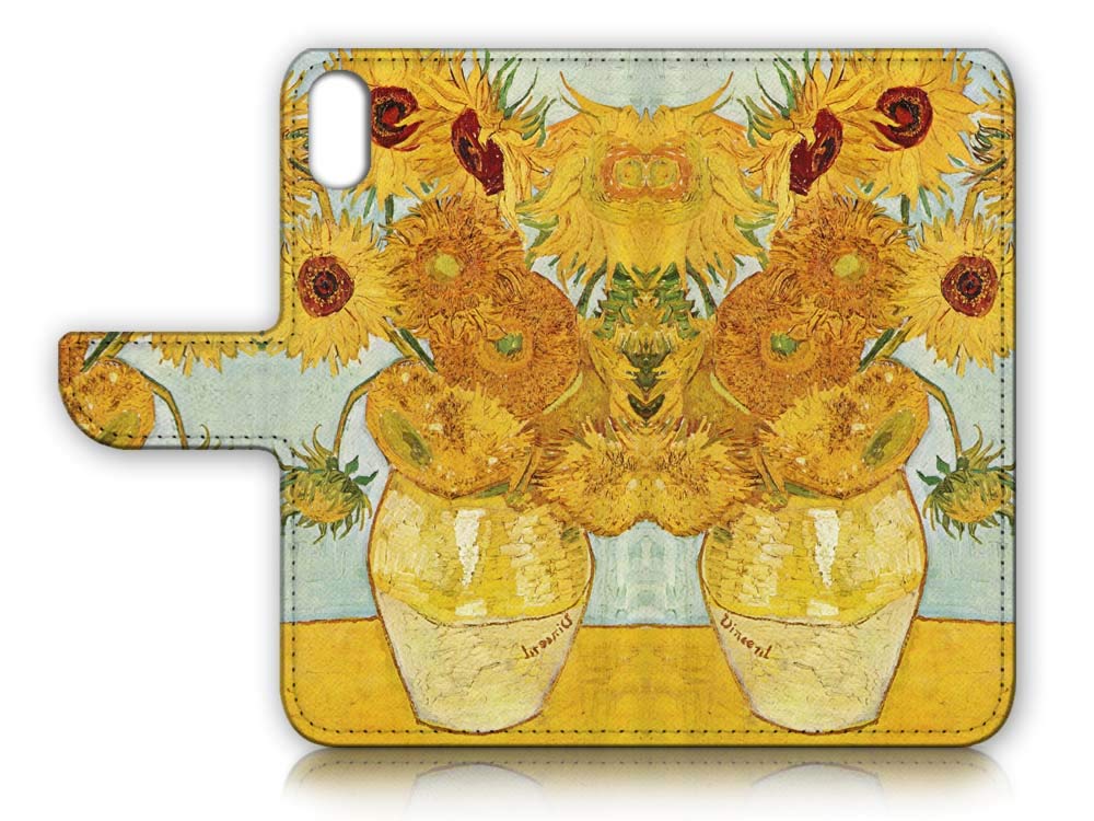Sunflower Flip Wallet Phone Case for iPhone X & iPhone Xs - Slim Protective Cover with Card Slots | Perfect for Everyday Use, Travel & Business Meetings