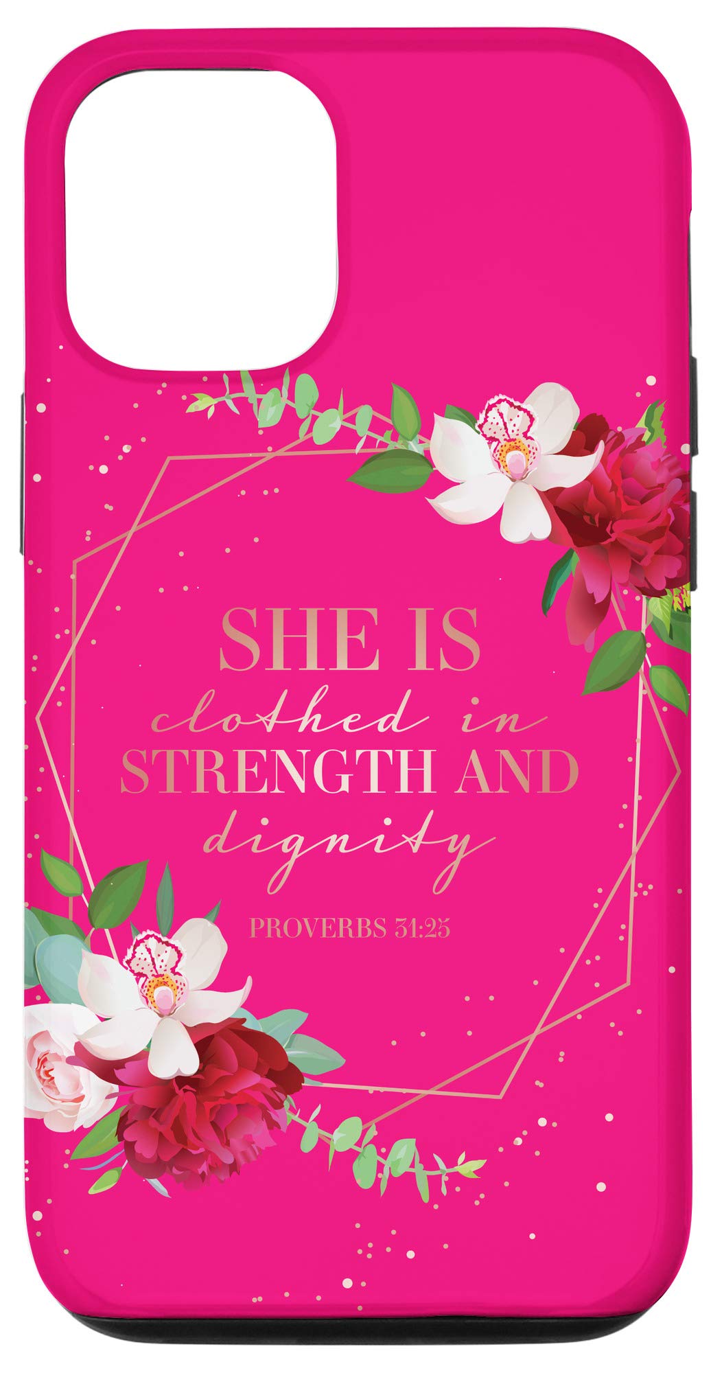 iPhone 12/12 Pro Christian Bible Verse Phone Case - Proverbs 31 Woman Inspirational Cover for Women - Perfect Gift for Church, Bible Study & Daily Faith