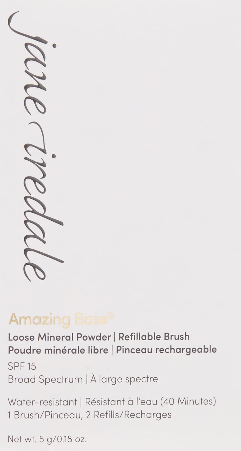 Jane Iredale Amazing Base Loose Mineral Powder - SPF 20 Luminous Foundation | Oil-Free, Talc-Free, Weightless | Vegan & Cruelty-Free Makeup for Flawless Coverage | Perfect for Daily Wear & Sensitive Skin