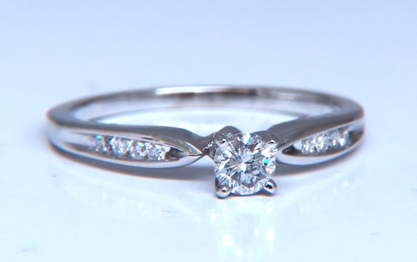 14K Gold Traditional Natural Diamond Engagement Ring 0.24ct - Perfect for Proposals, Anniversaries & Special Occasions
