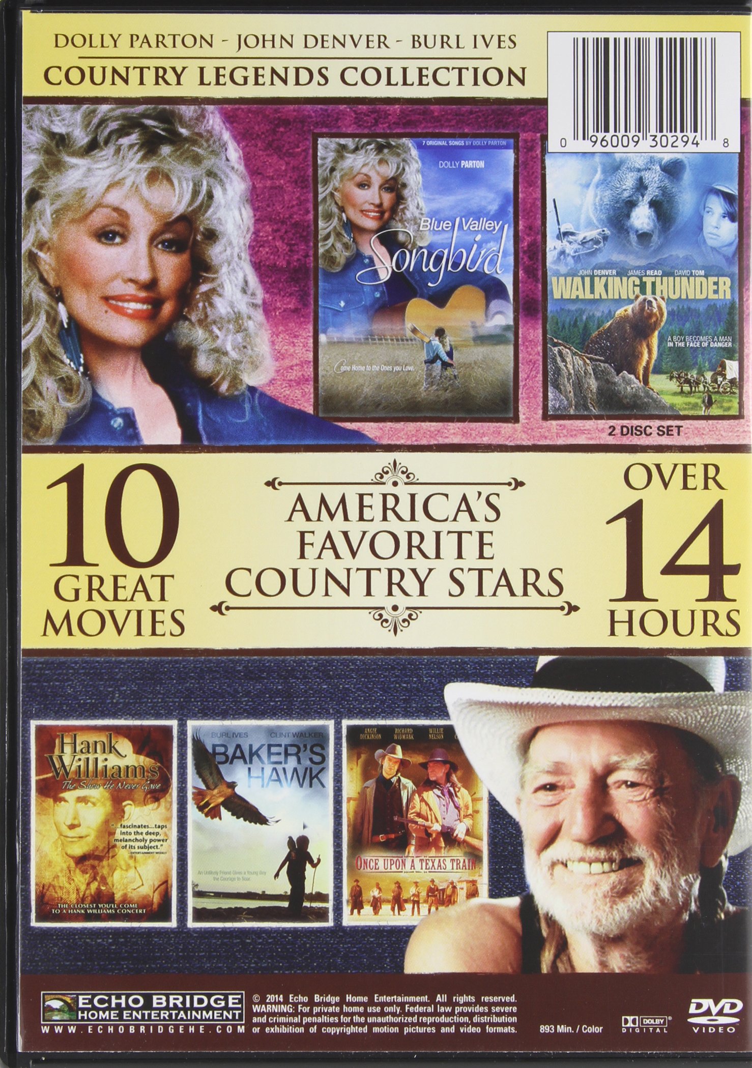 10-Movie Collection: America's Favorite Country Music Stars - Perfect for Movie Nights & Country Music Fans