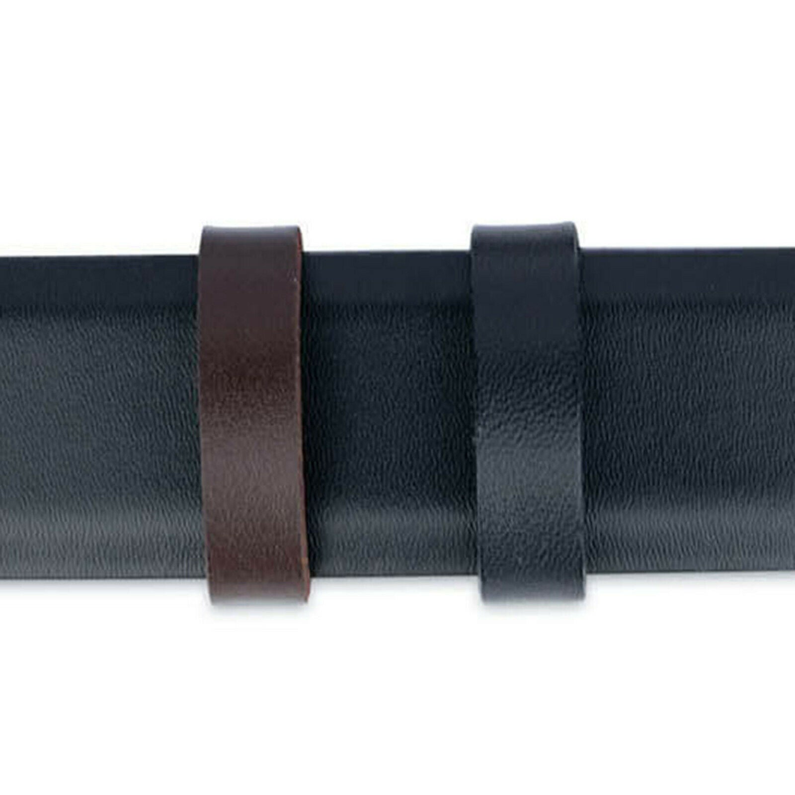 Vegan Leather Belt for Men - Reversible Brown & Black Strap - Compatible with Dunhill Buckles - 35mm Replacement Belt for Business & Casual Wear