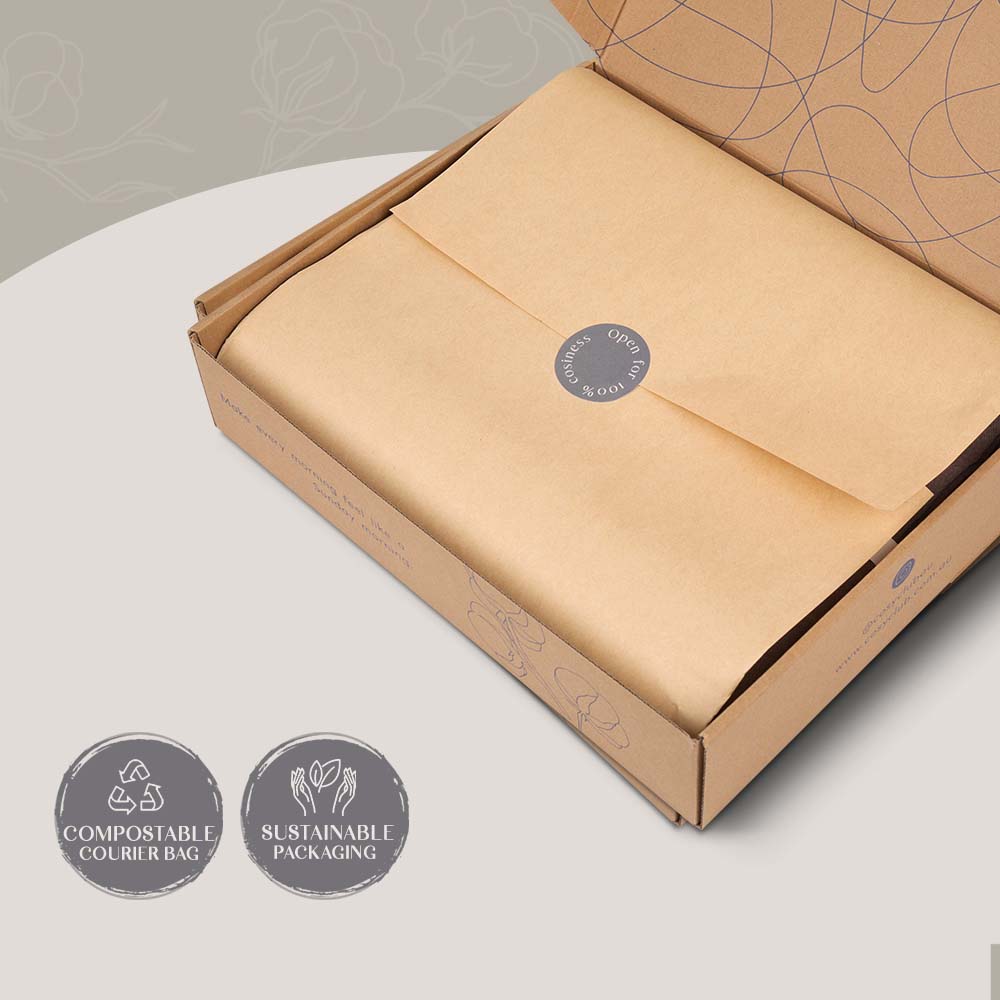 Luxury Washed Cotton Sheet Set - Soft & Breathable, Pink & Brown, Double Size - Perfect for Cozy Bedrooms & Guest Rooms