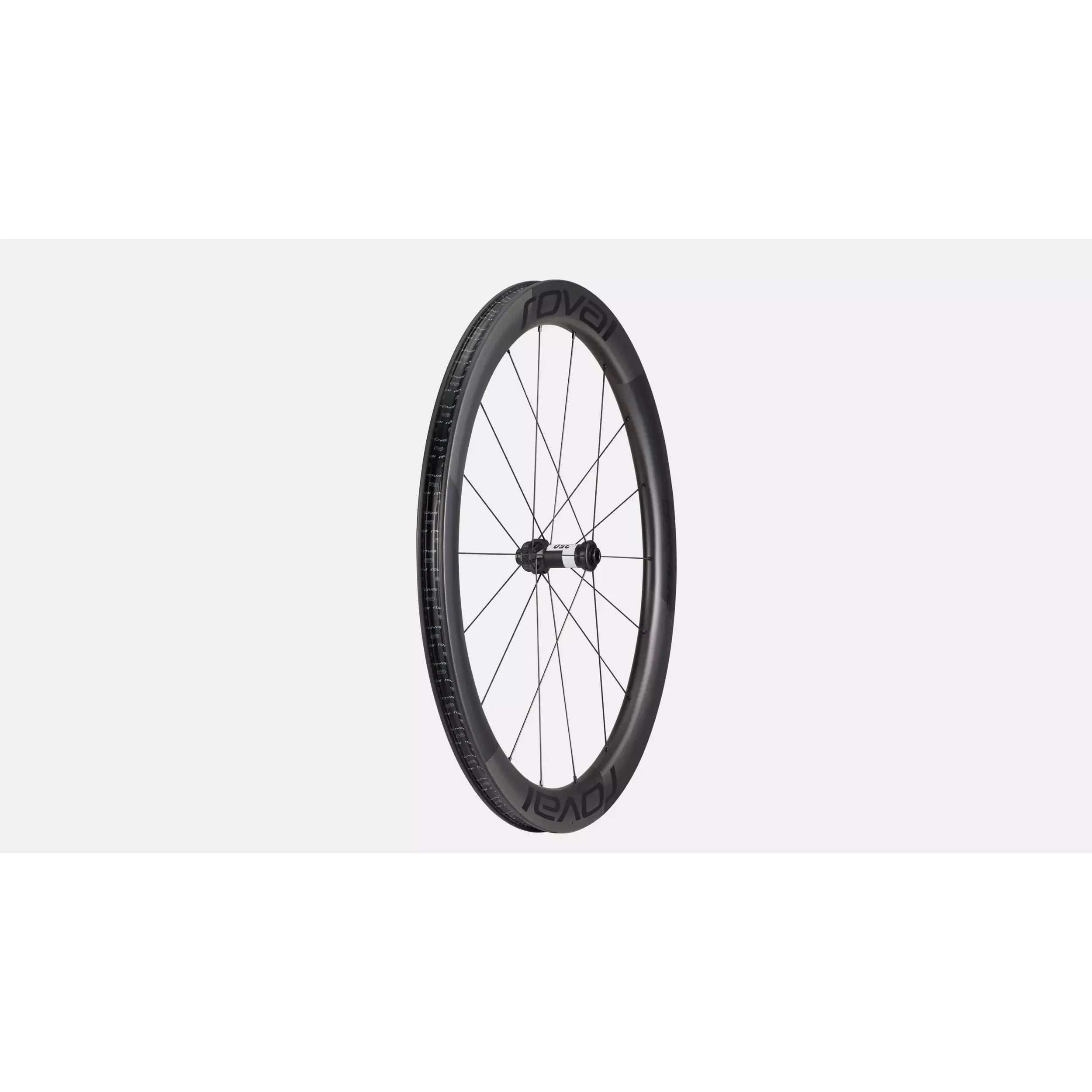 Roval Rapide CL II 700c Carbon Road Bike Wheelset - Satin Carbon / Satin Black - Lightweight Aero Wheels for Road Cycling & Racing