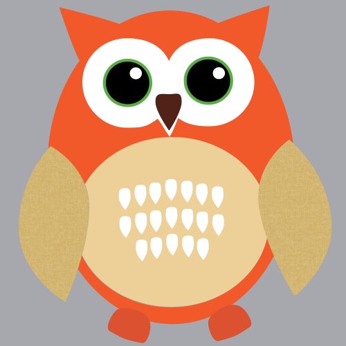 Regular Owl: Orange & Brown