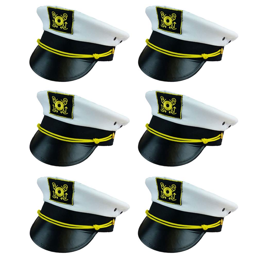 Funny Nautical Captain Hats for Parties - Yacht & Cruise Ship Theme Costume Accessories - Perfect for Bachelor, Bachelorette & Themed Events - Great for Boat Parties, Halloween & Costume Events