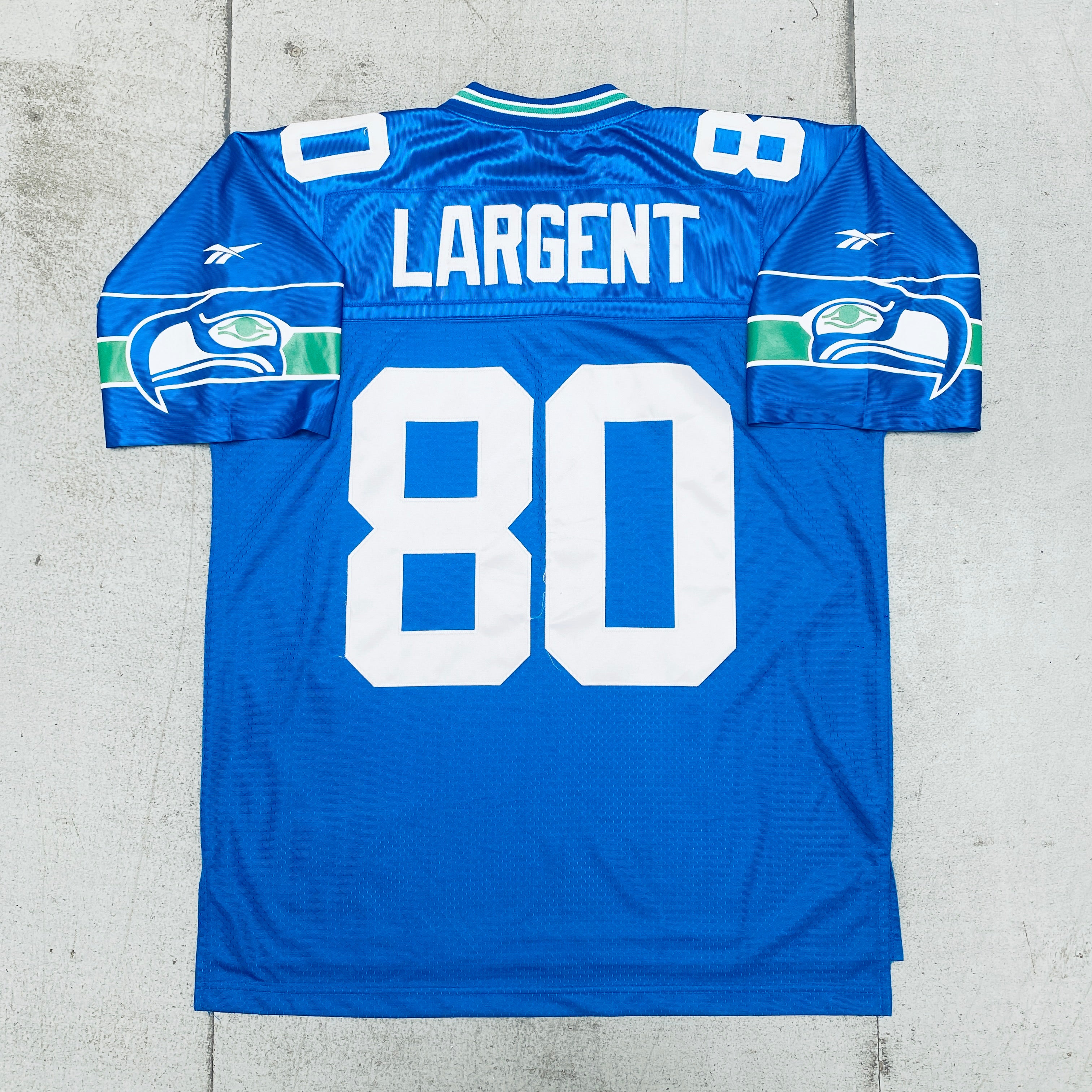 Official Seattle Seahawks Steve Largent 1985 Throwback Jersey - Stitched NFL Football Jersey for Men (Size Large) - Perfect for Game Day, Tailgating & Seahawks Fan Collections