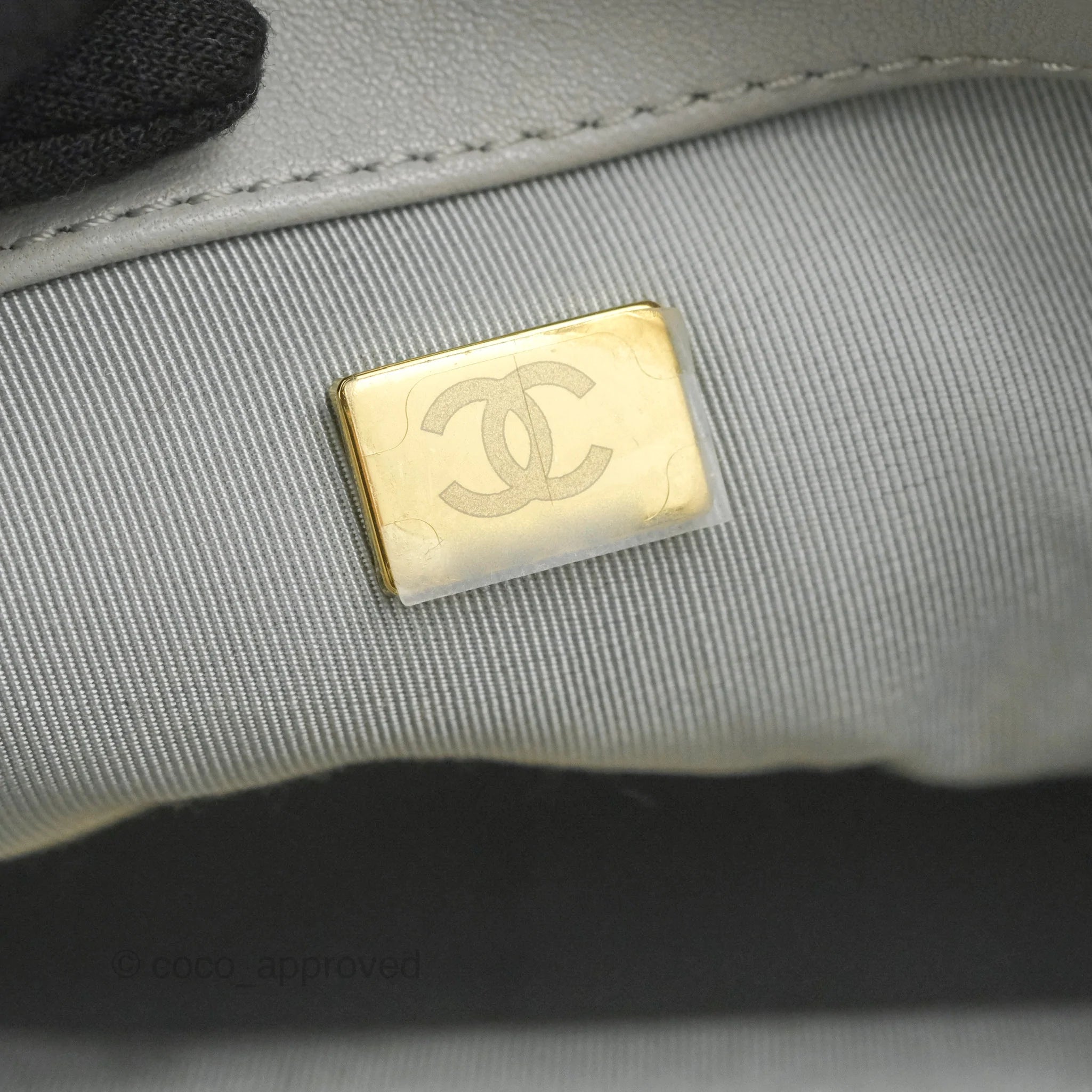 Chanel 19 Small Grey Lambskin Leather Bag with Mixed Gold & Silver Hardware - Perfect for Everyday Luxury & Evening Events