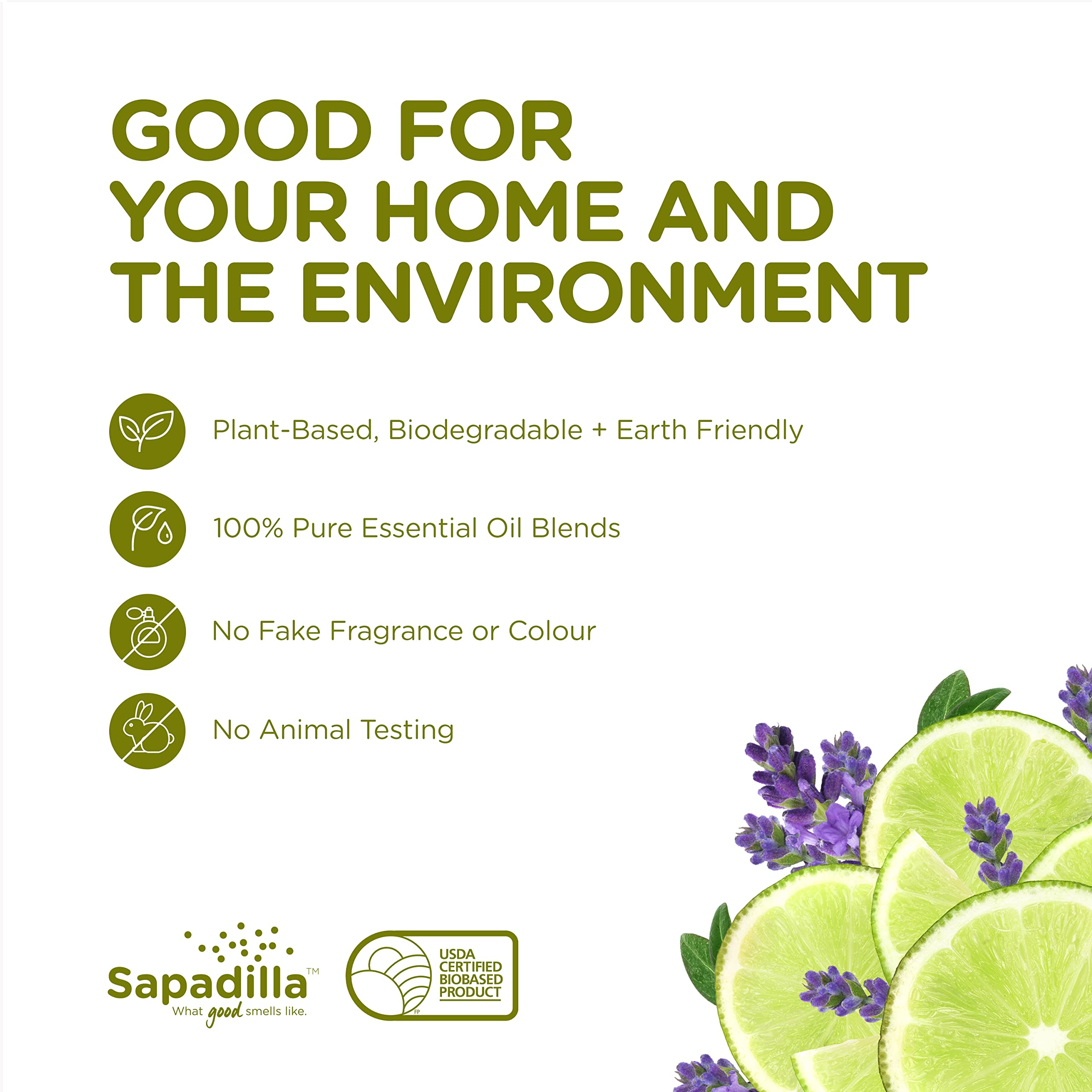 **Sapadilla Liquid Hand Soap - Sweet Lavender & Lime Scent, 100% Pure Essential Oils, Moisturizing & Cleansing, Plant-Based & Biodegradable, 12 oz (Pack of 2) – Perfect for Home, Office, and Bathroom Use**