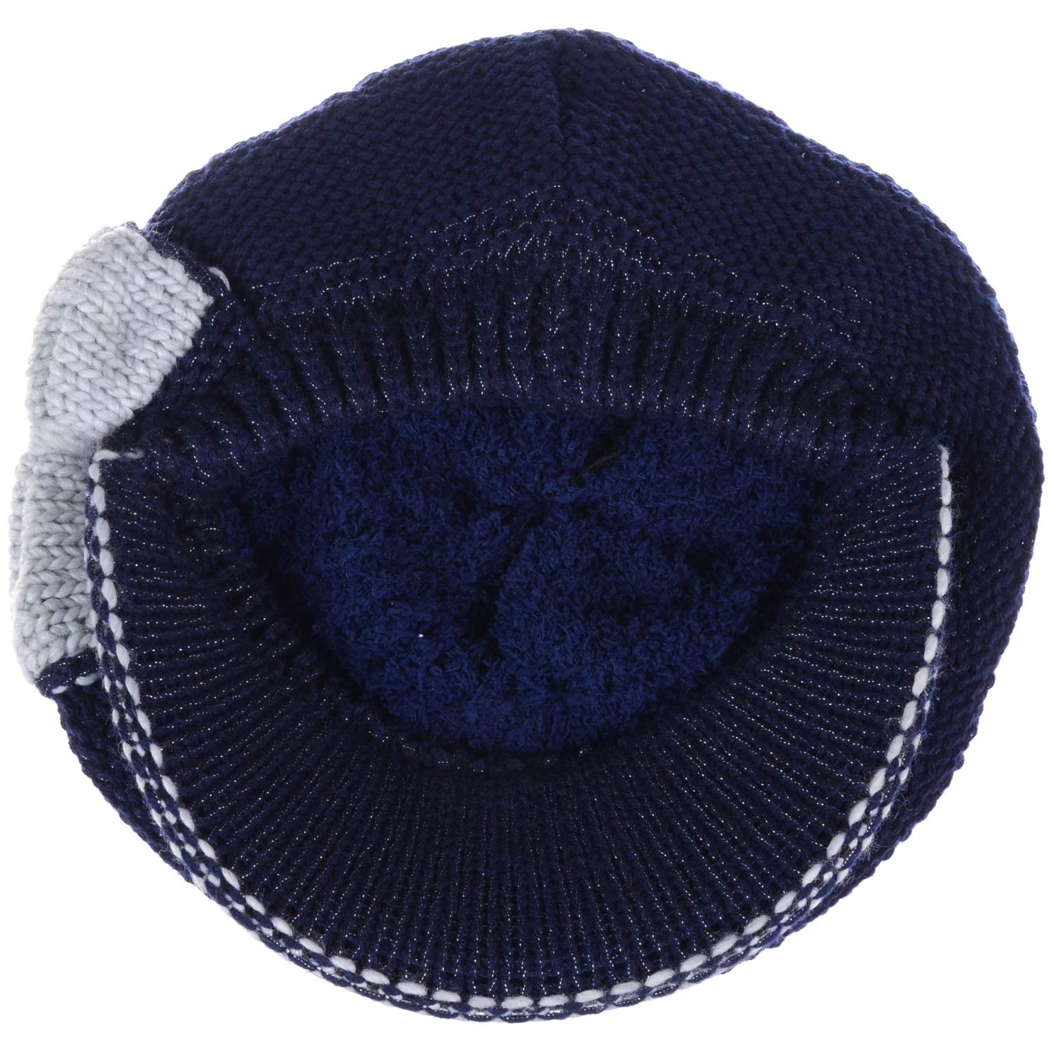 Women's Winter Visor Beanie Hat - Soft Wool Blend Lined Crochet Knit Cap for Cold Weather - Perfect for Skiing, Snowboarding & Outdoor Activities