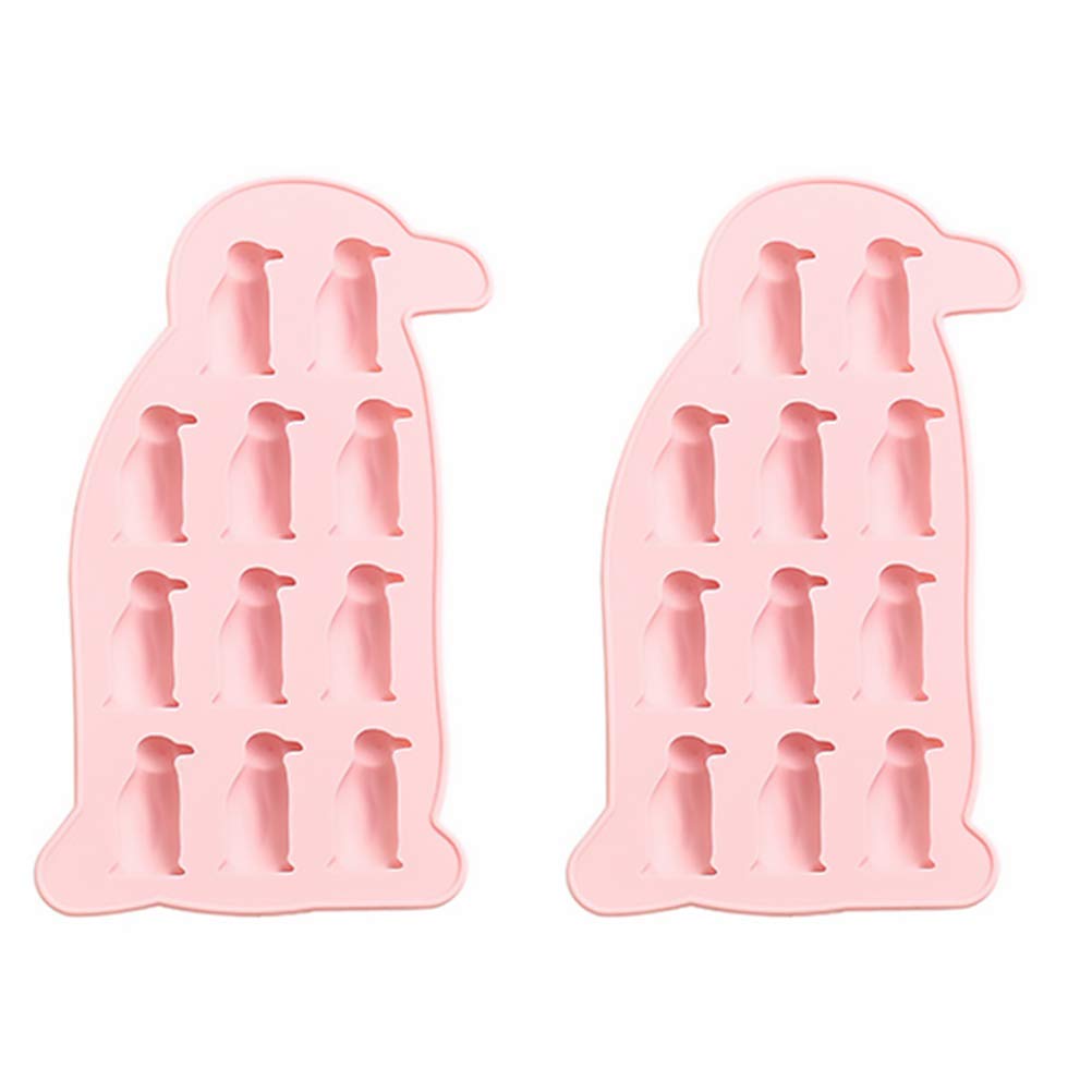 Hemoton 2-Piece Penguin Silicone Mold Set - Non-Stick Chocolate, Candy & Ice Cube Baking Molds - BPA-Free Kitchen Supplies for DIY Desserts, Party Treats & Holiday Baking