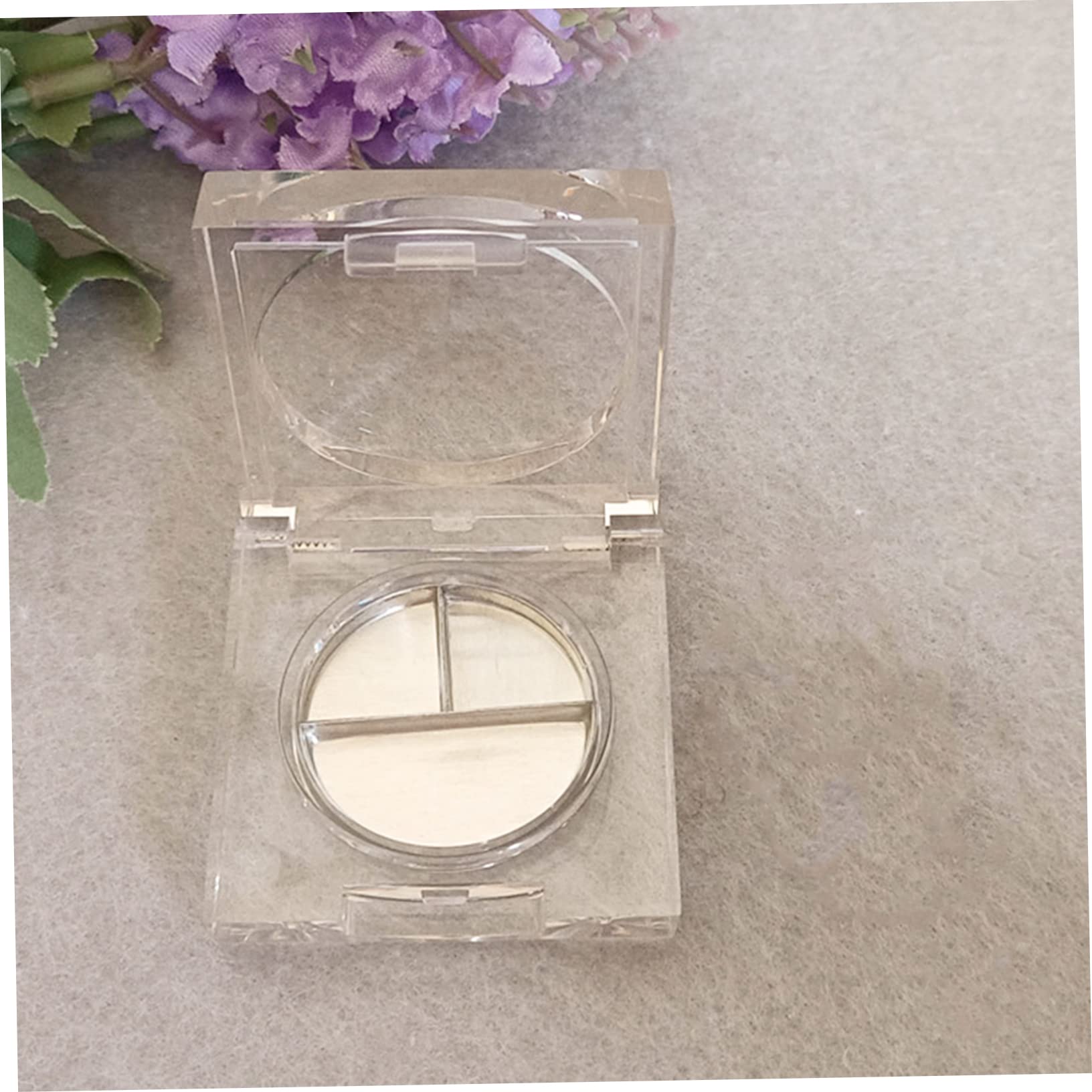 14pcs Clear Blush & Eyeshadow Empty Palette Box - Travel-Friendly Makeup Organizer with Lid, Transparent Plastic Storage Case for Eyeshadow, Blush, Highlighter - Perfect for Makeup Artists, Travel & Home Use