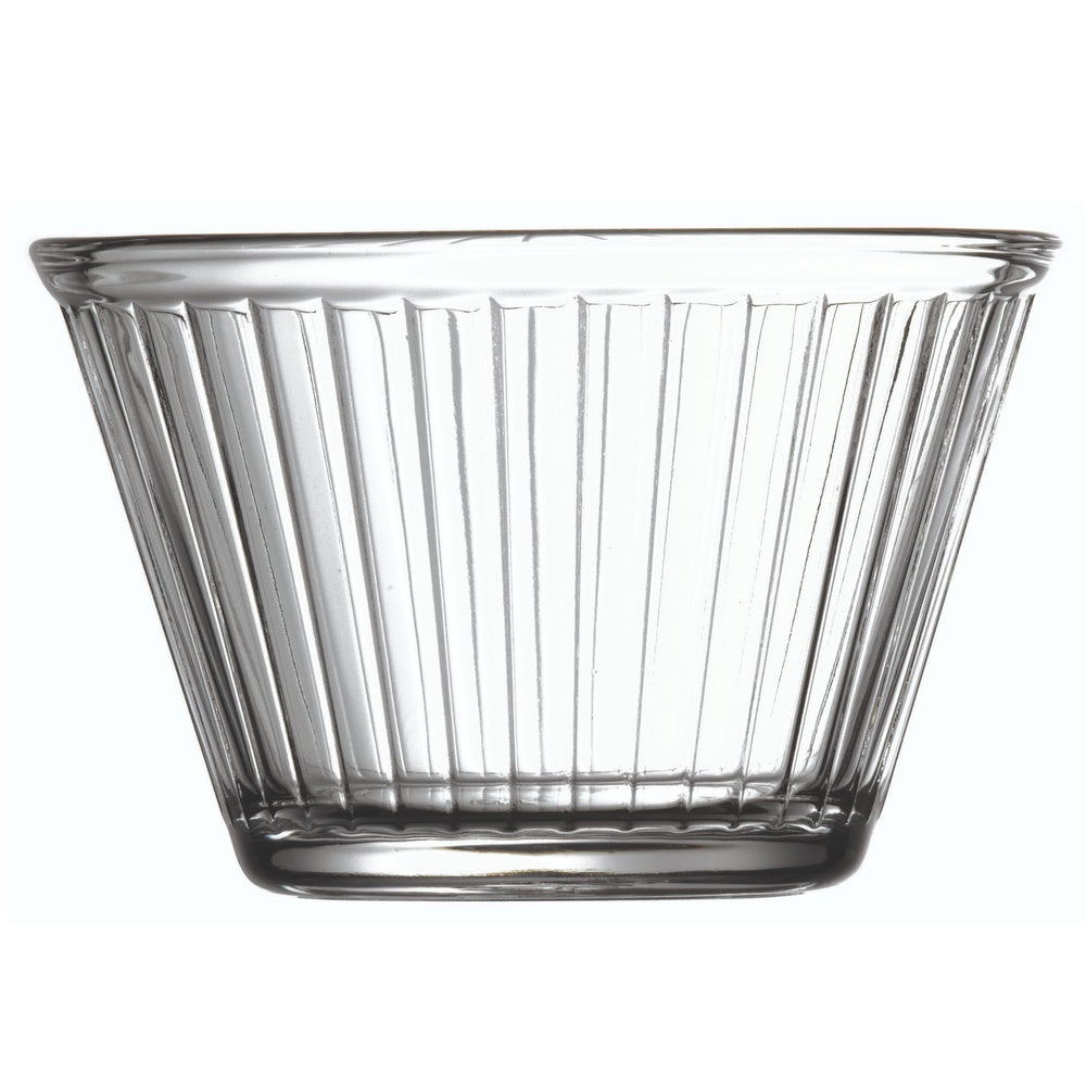 6 oz Glass Small Fluted Bowl Set of 6 - 3.5